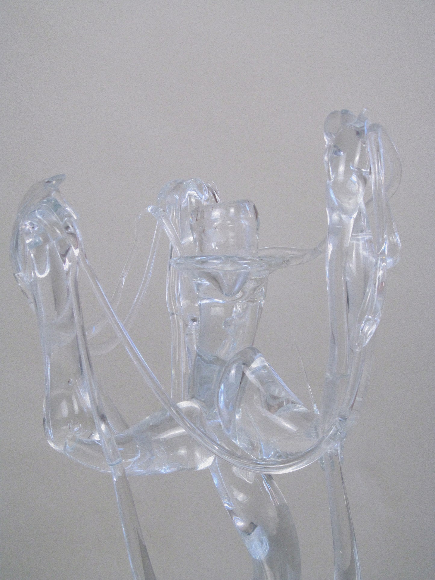 Free Blown Glass Candleholder by Yvon Trossèl
