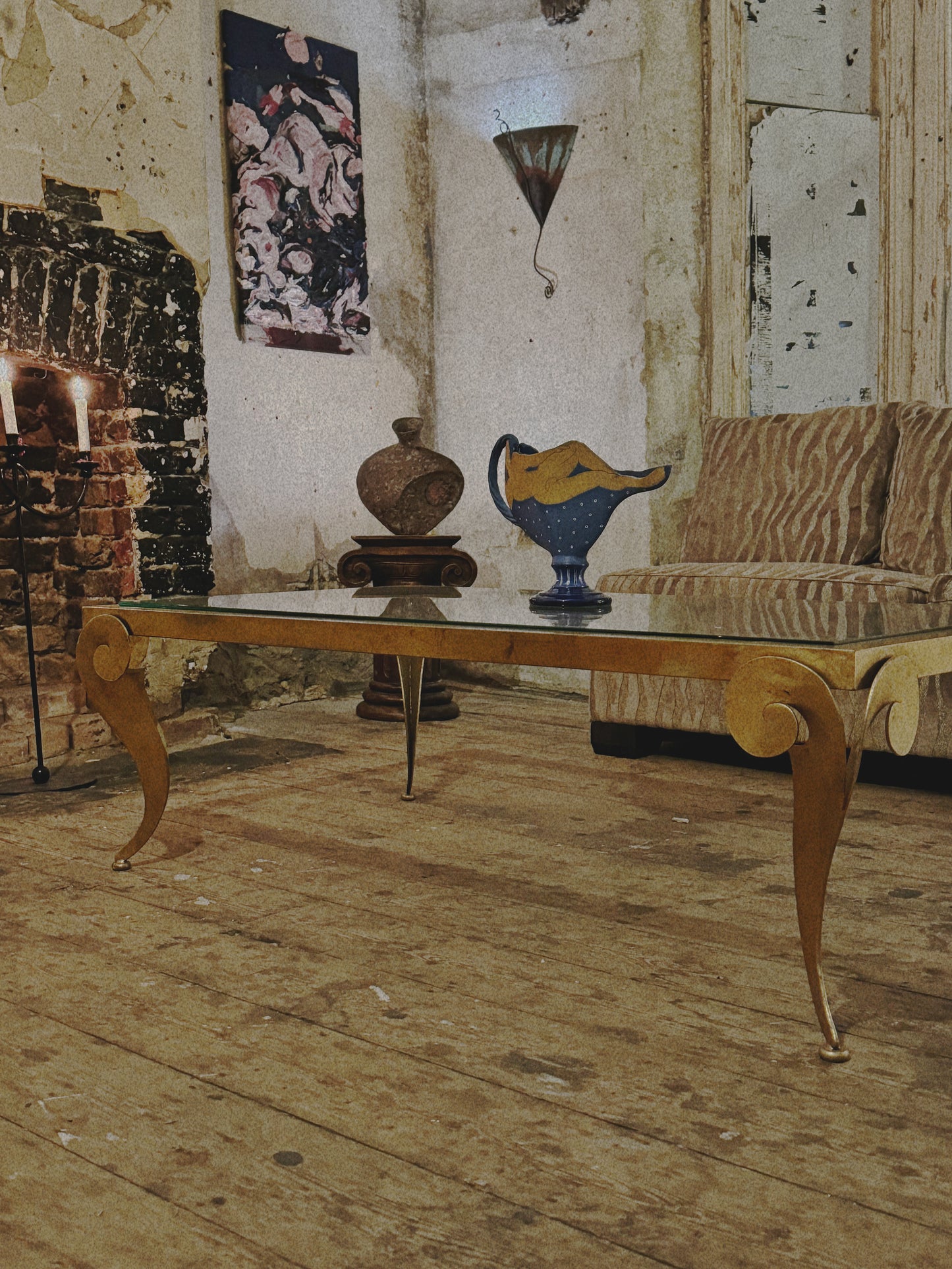 Gold Coffee Table