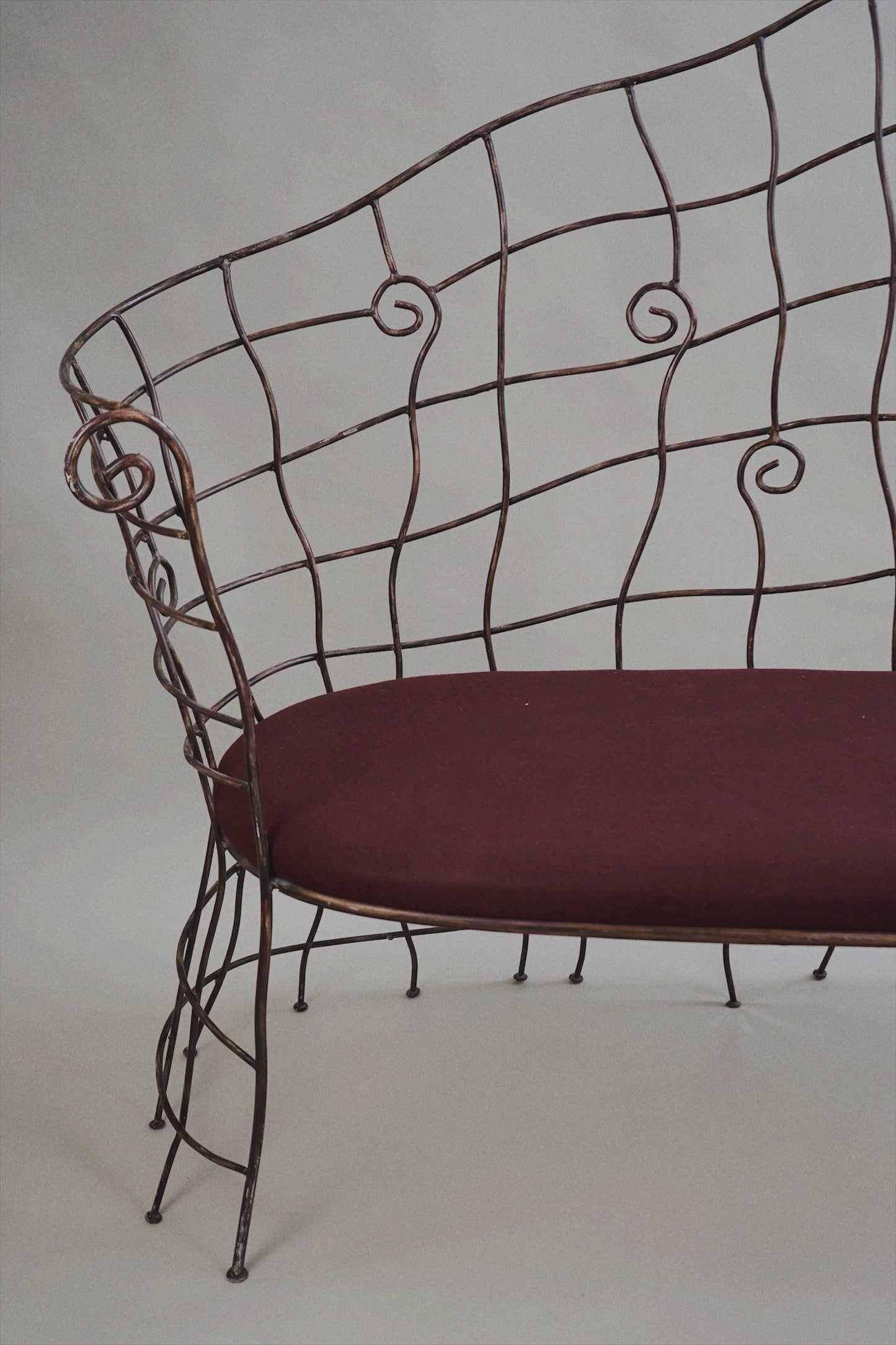 Scrollwork Iron Bench