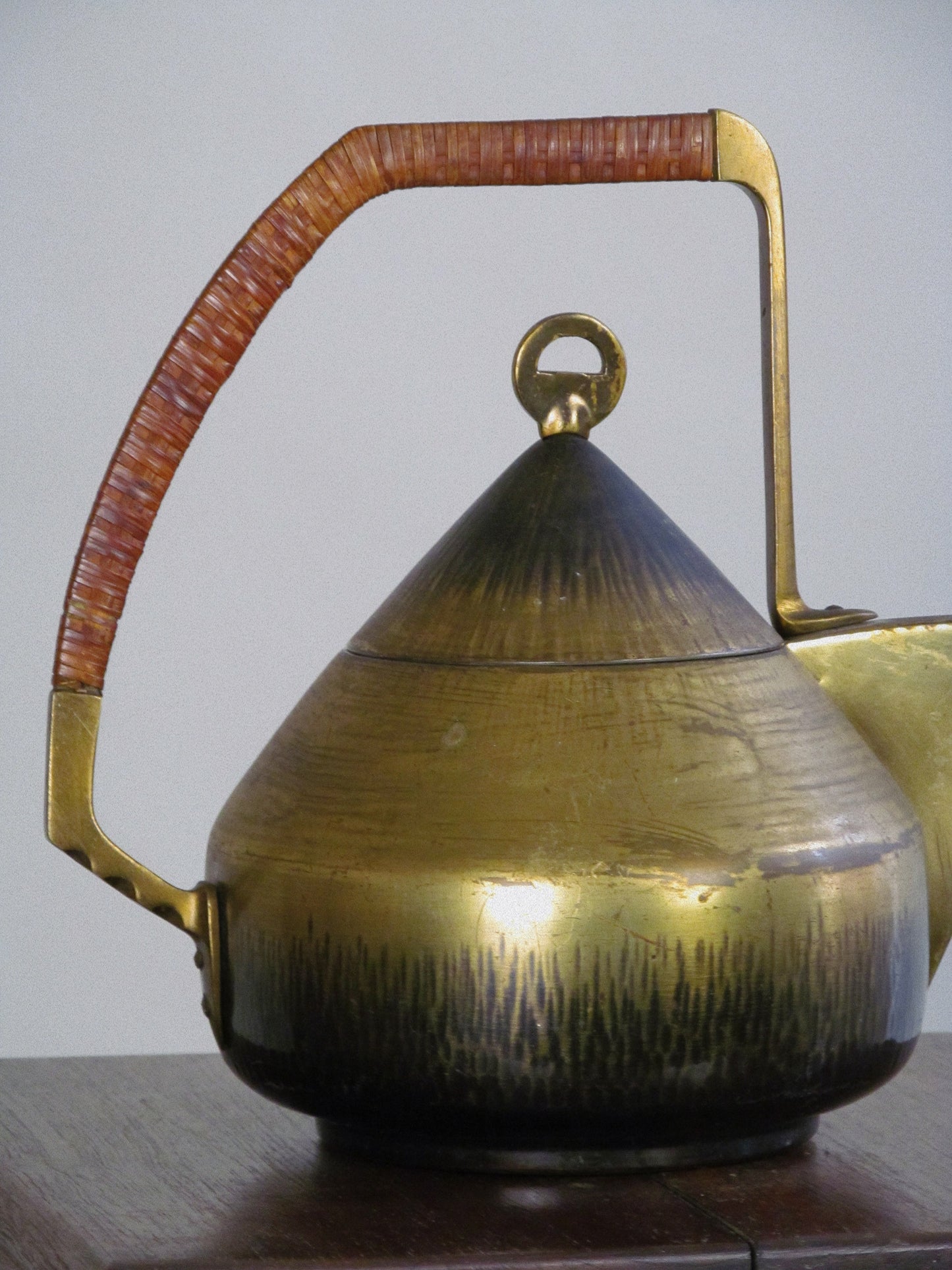 Bauhaus Brass Teapot c.1900-1910