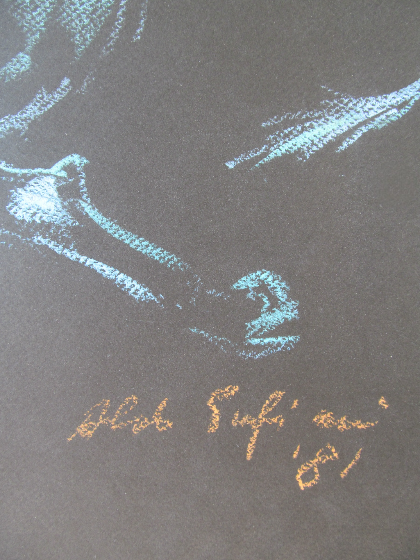 80’s Italian Chalk Drawing