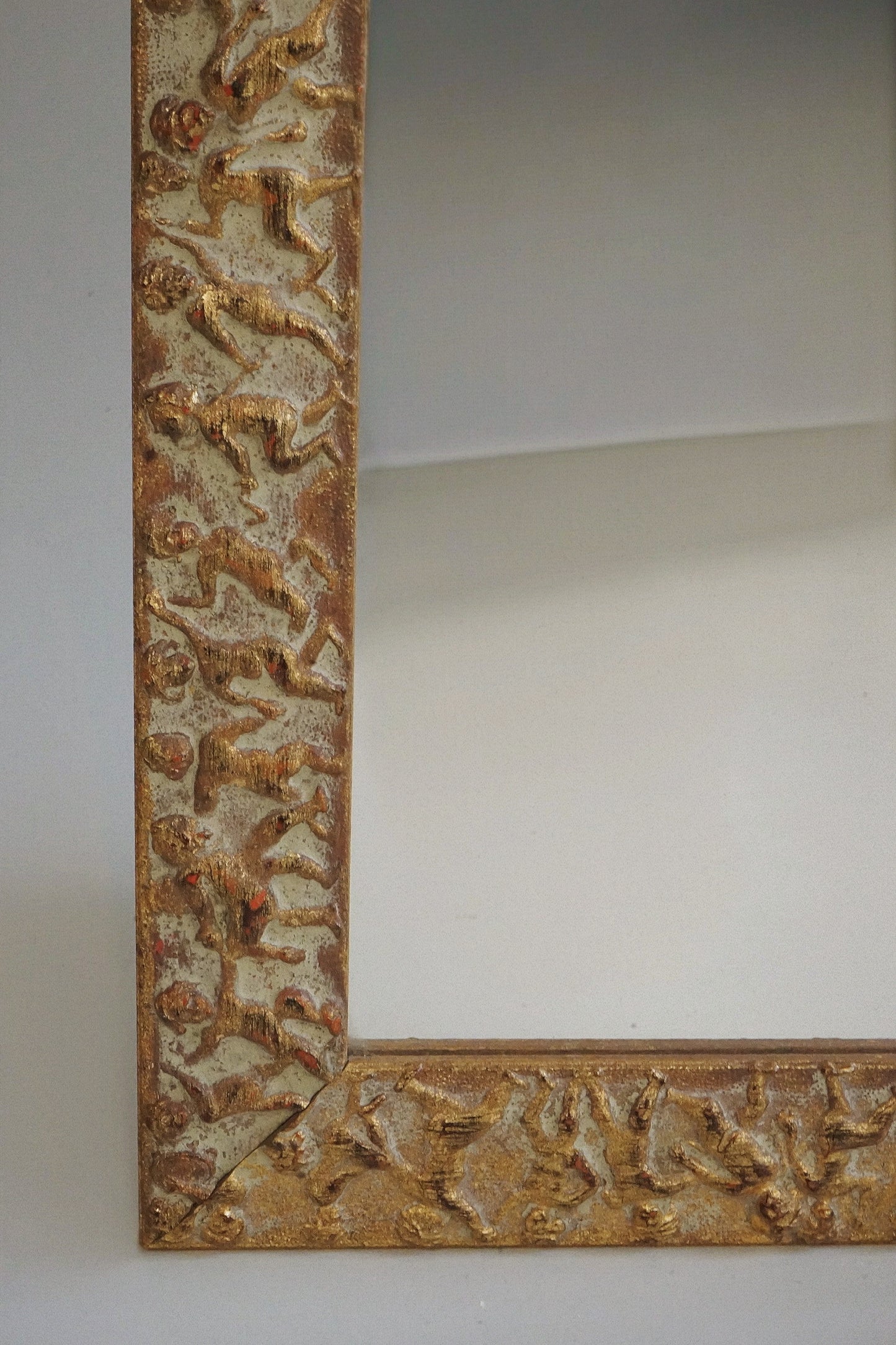 Gilt Figural Mirror