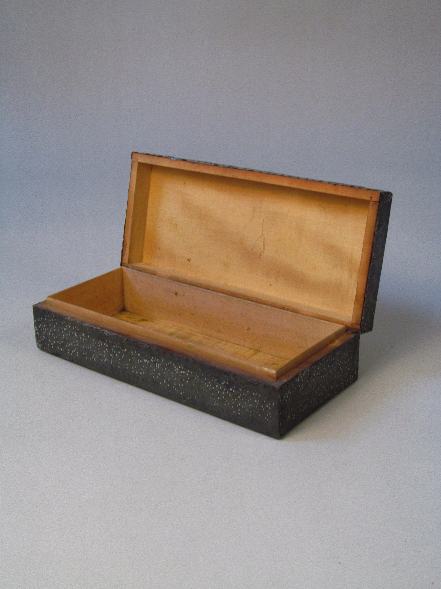 Early 20th-Century Hammered Pewter Box
