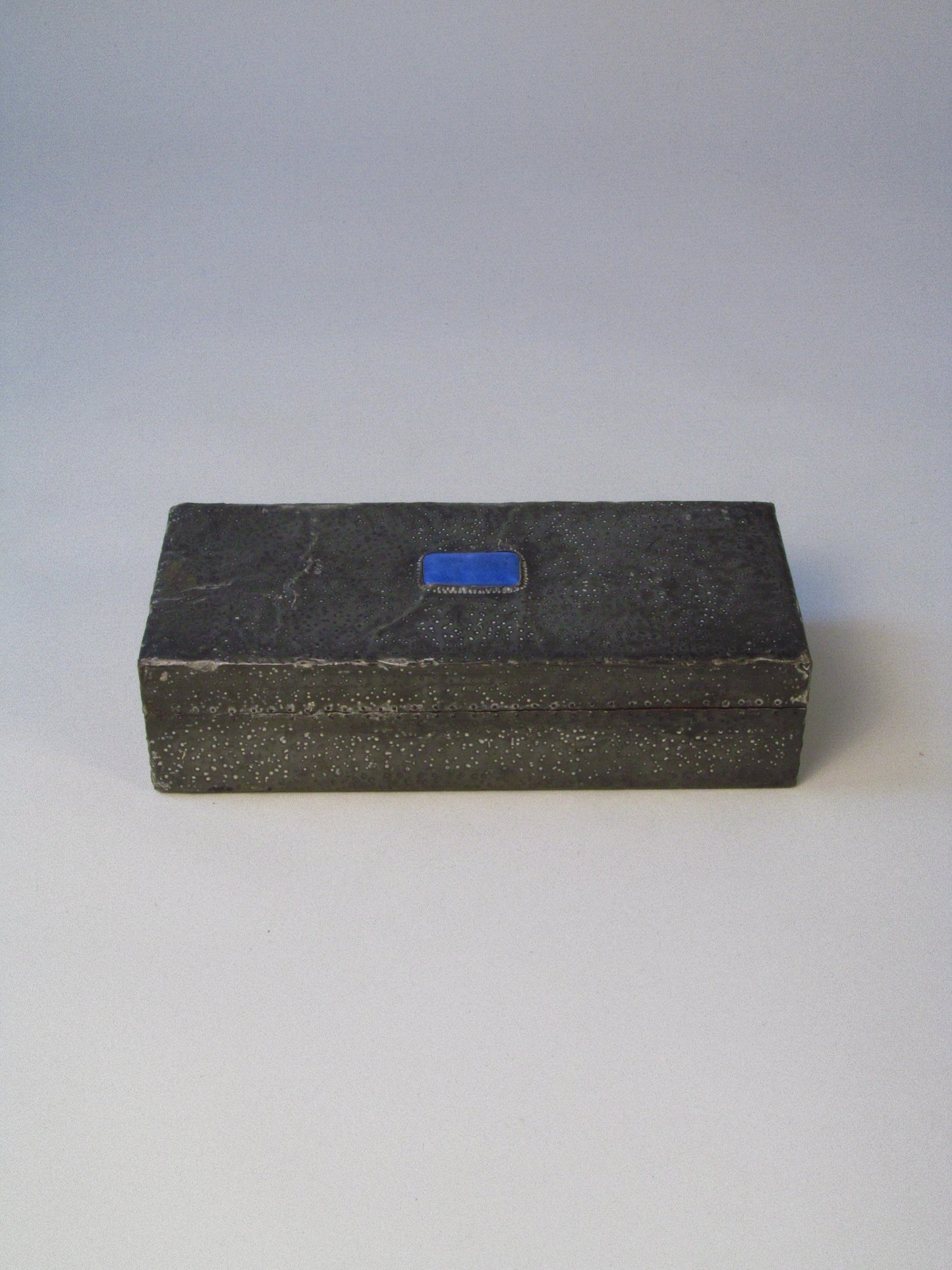 Early 20th-Century Hammered Pewter Box