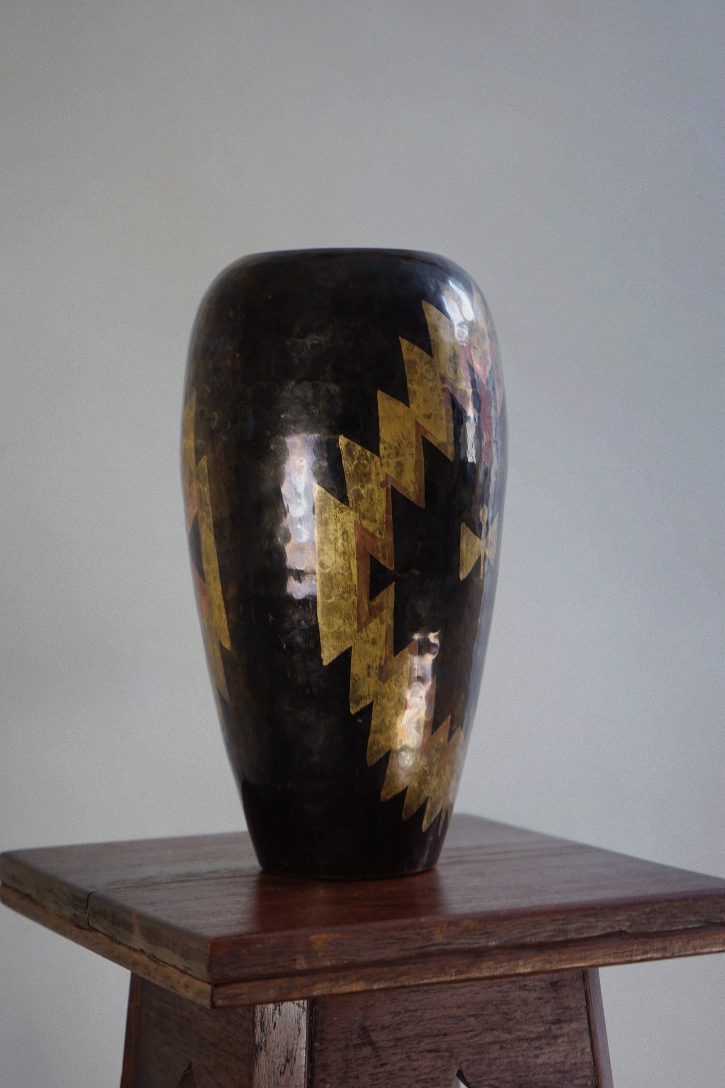 Art Deco Dinanderie Vase, c.1925