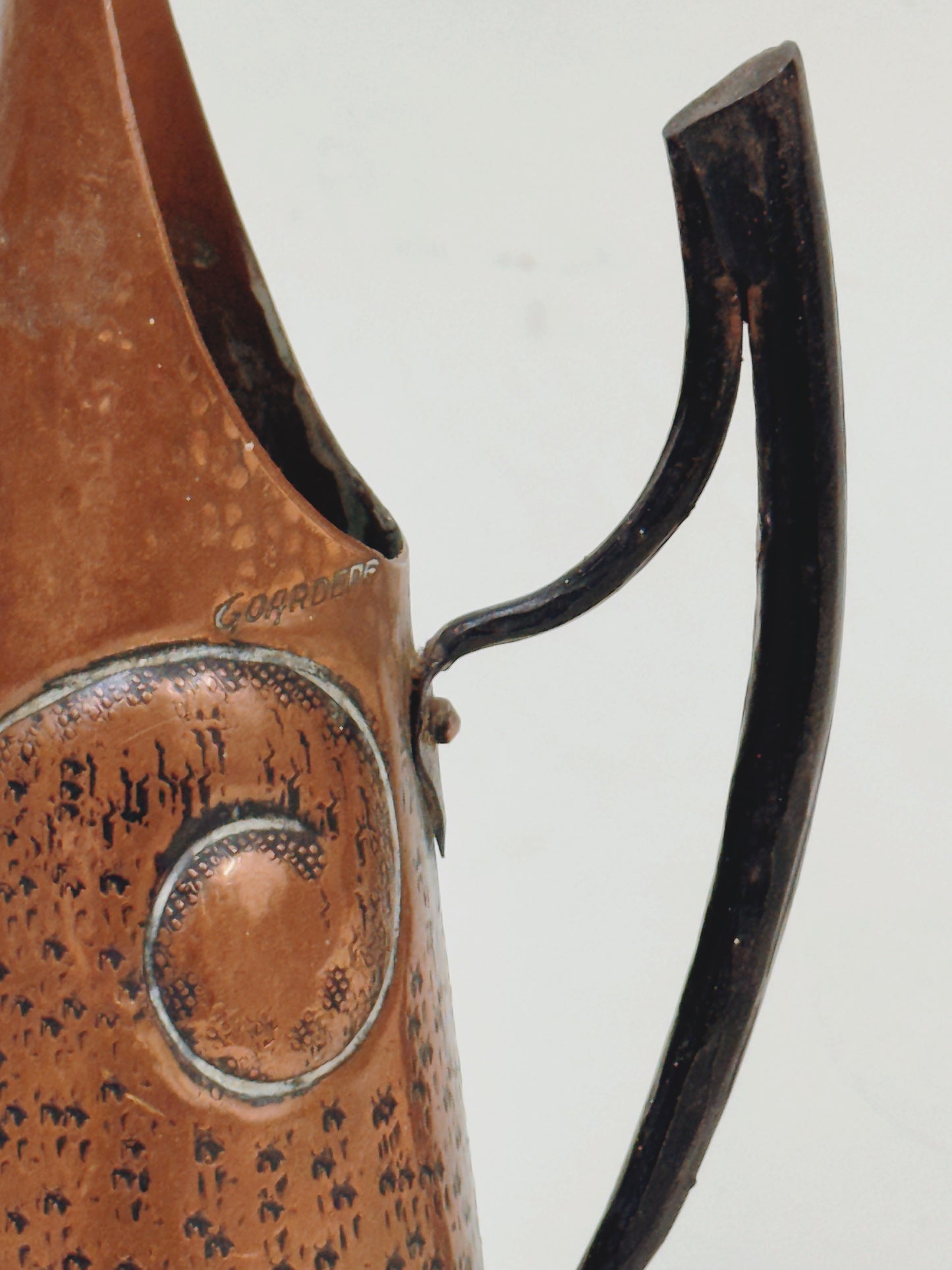 Hammered Copper Spouted Jug by Jean Goardere c.1940