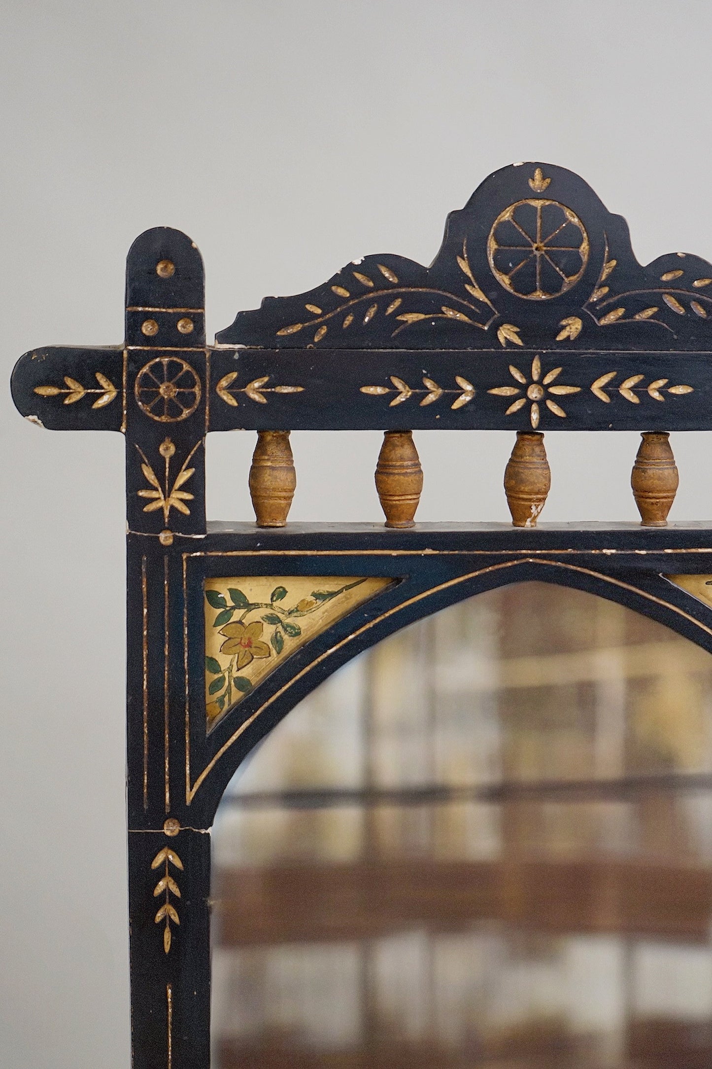 Aesthetic Movement Ebonised Mirror c.1890-1910