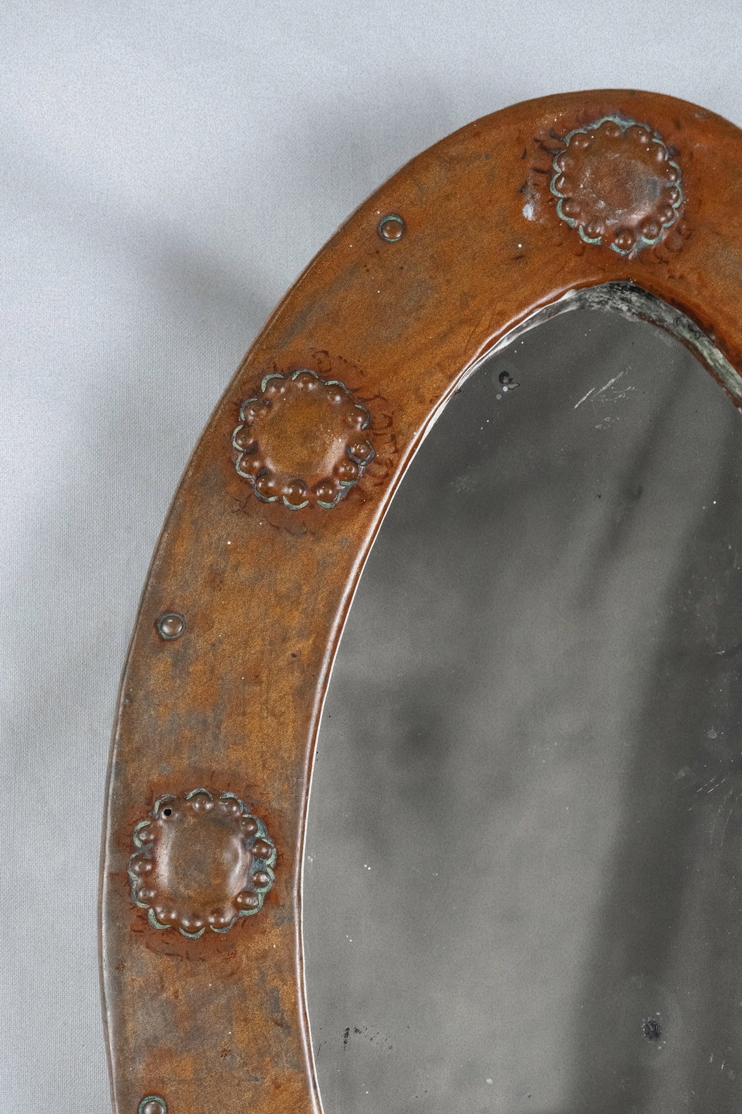 Arts & Crafts Copper Mirror