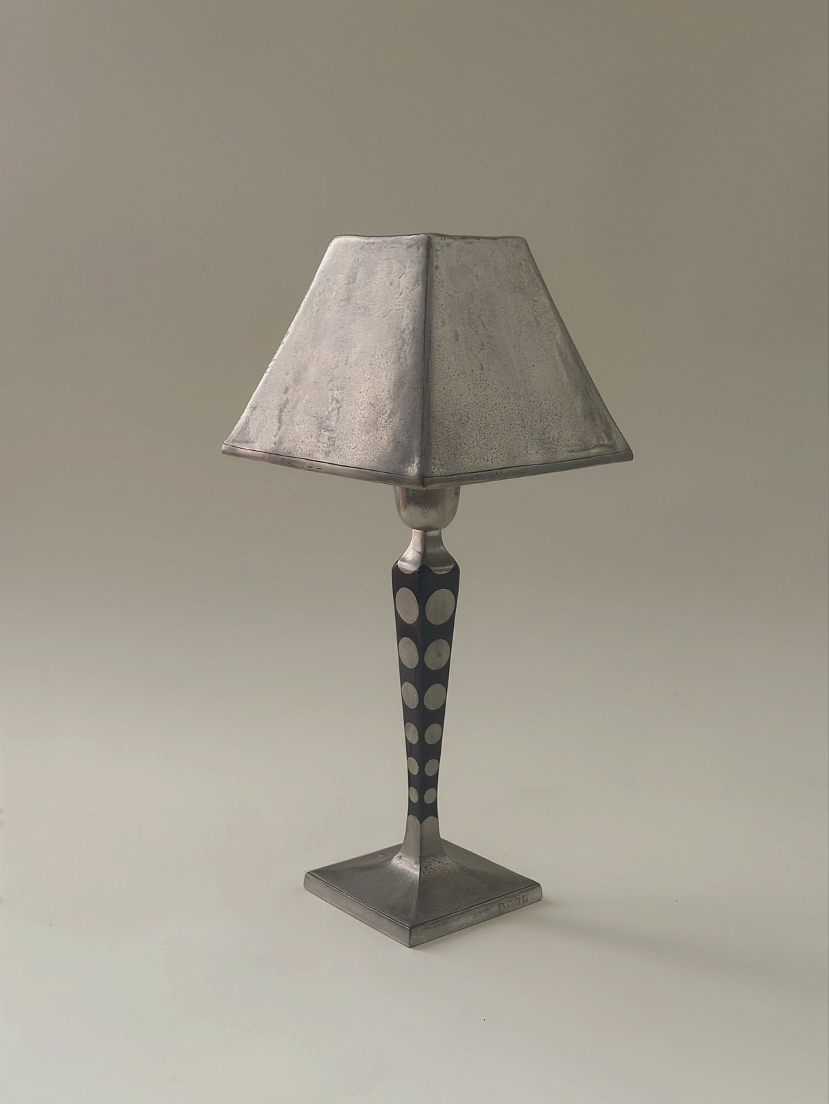 Italian Pewter table lamp by Cosi Taballini c1960