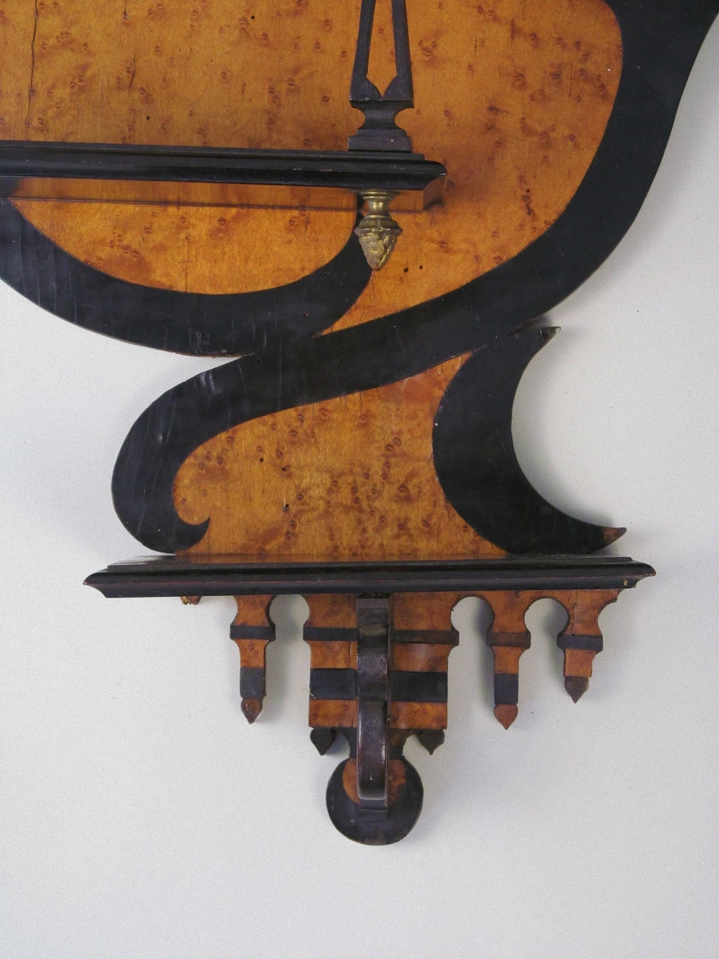 Decorative Wall Shelf with Fleur-de-Lys Crest, c.1900