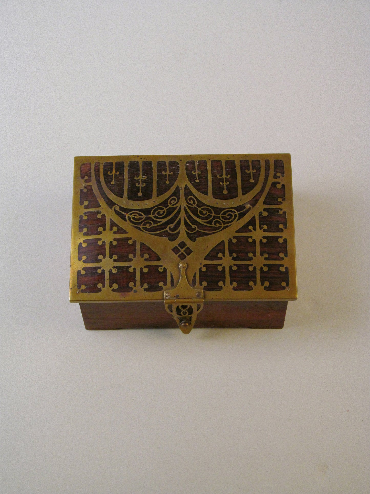 Seccessionist Cigar Box c.1910 With Contents