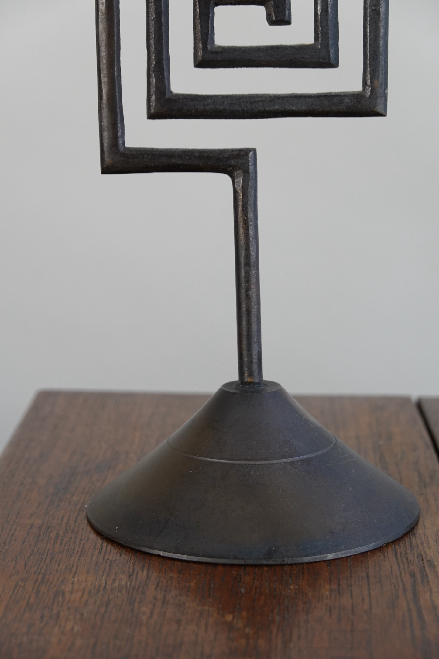 Pair of Geometric Candleholders