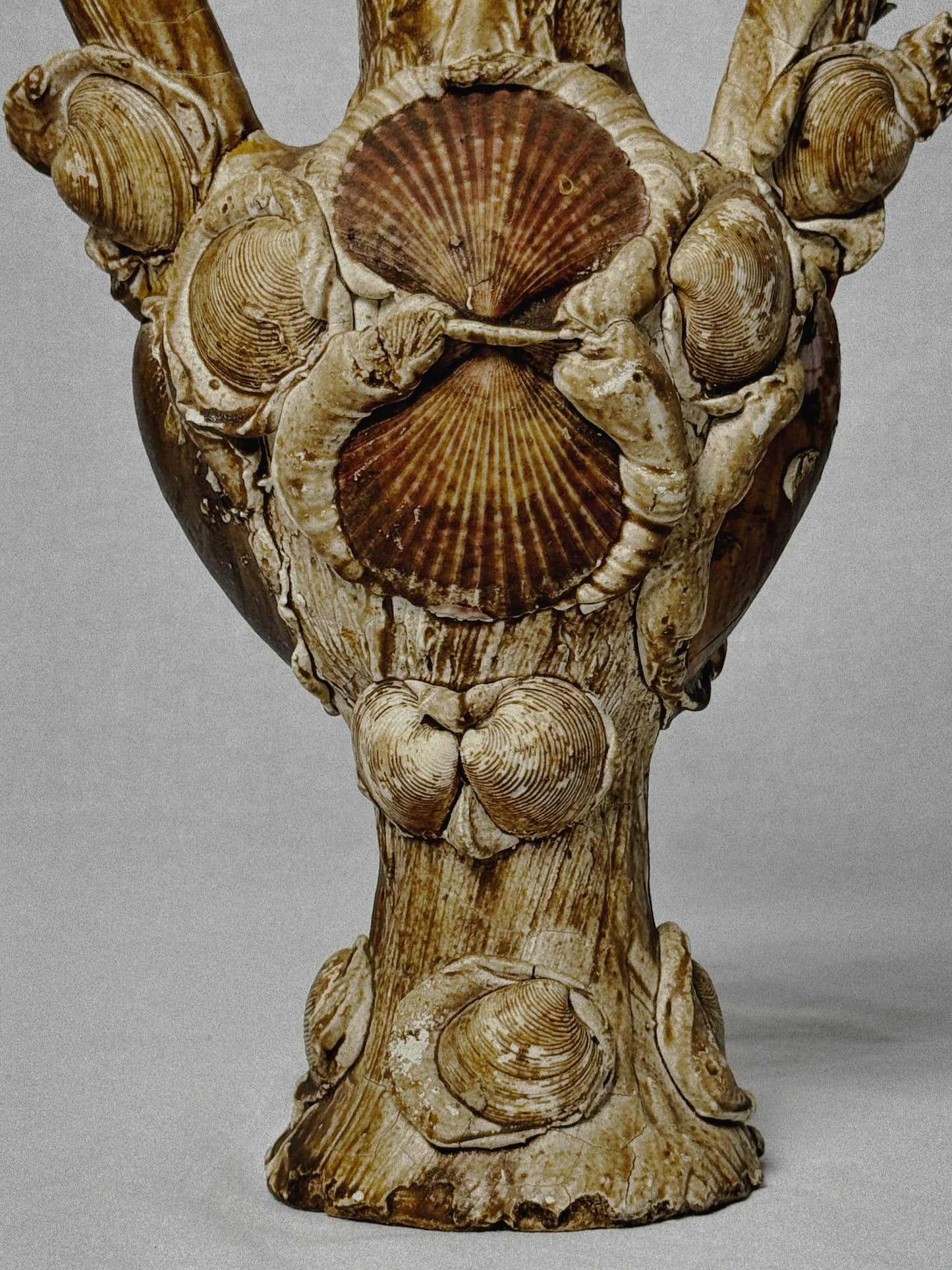 Folk Art Shell Vase