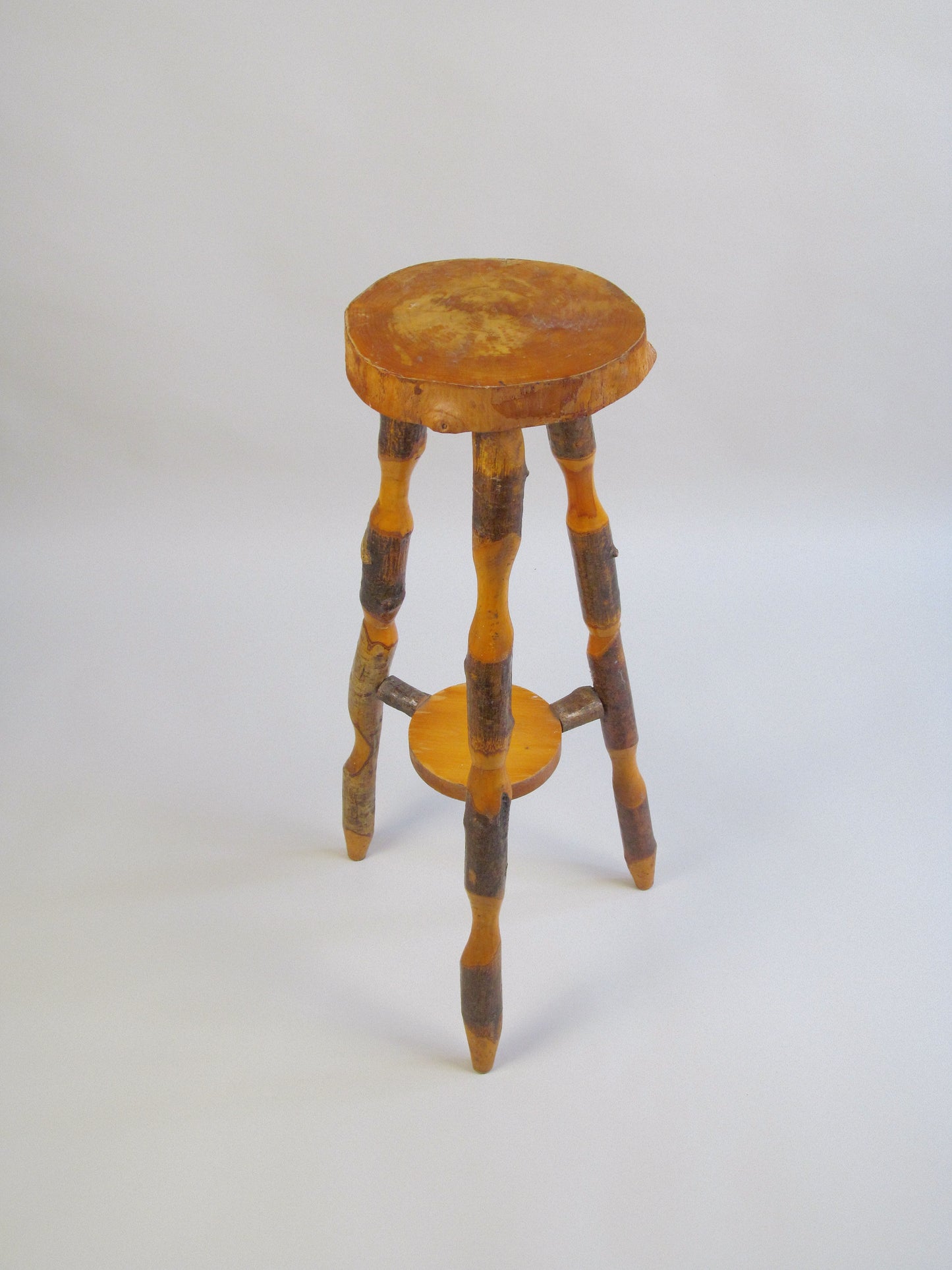 Naturalistic Wooden End Table