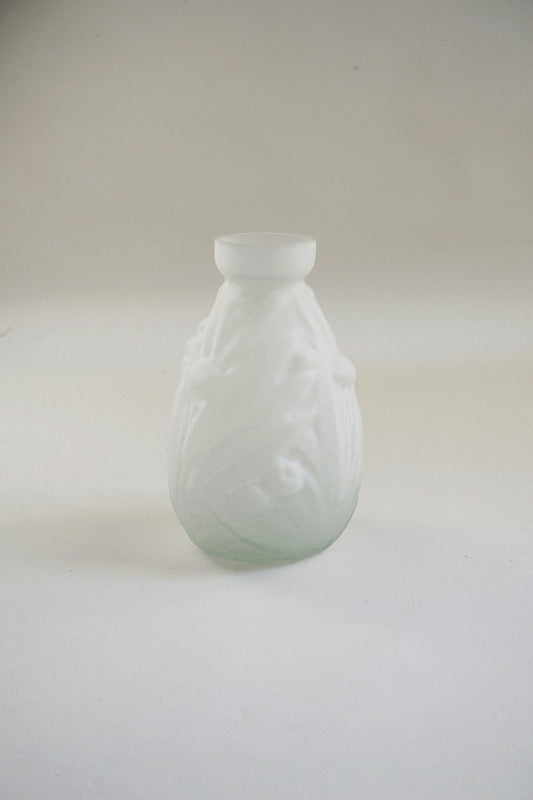 Muller Frères Frosted Glass Vase