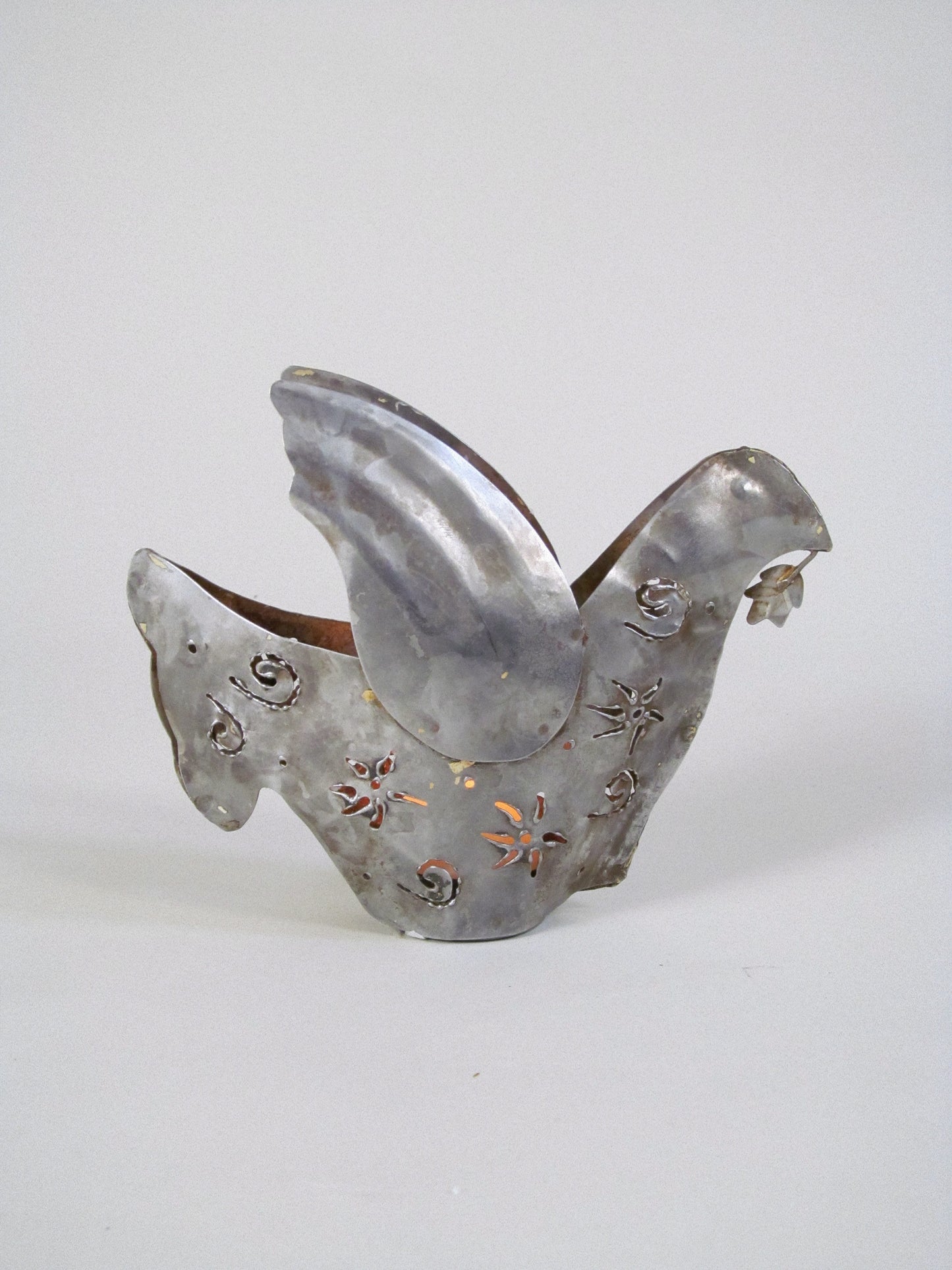 Steel Bird Candleholder