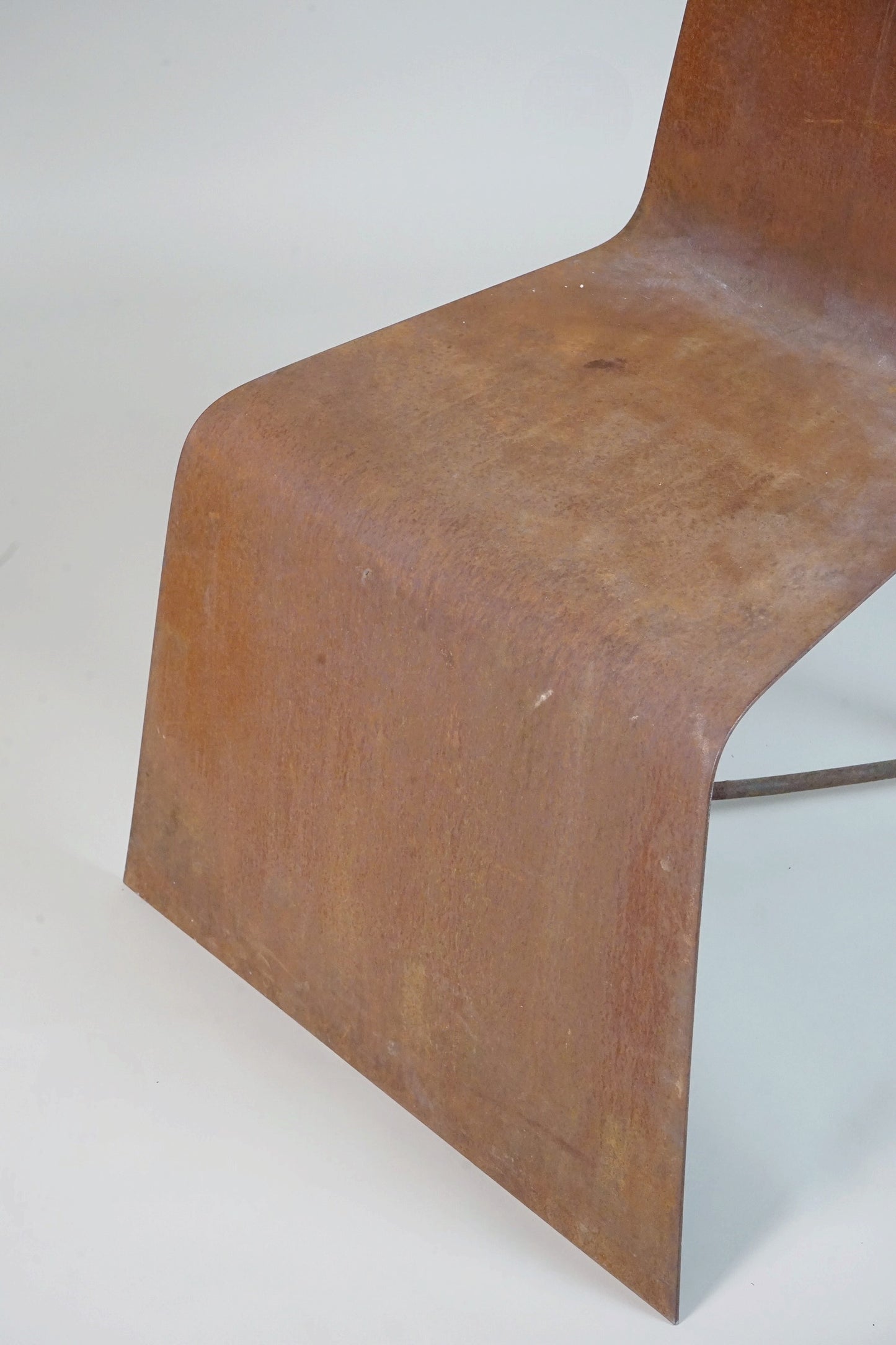 Sculptural Steel Chair, France, 1970s