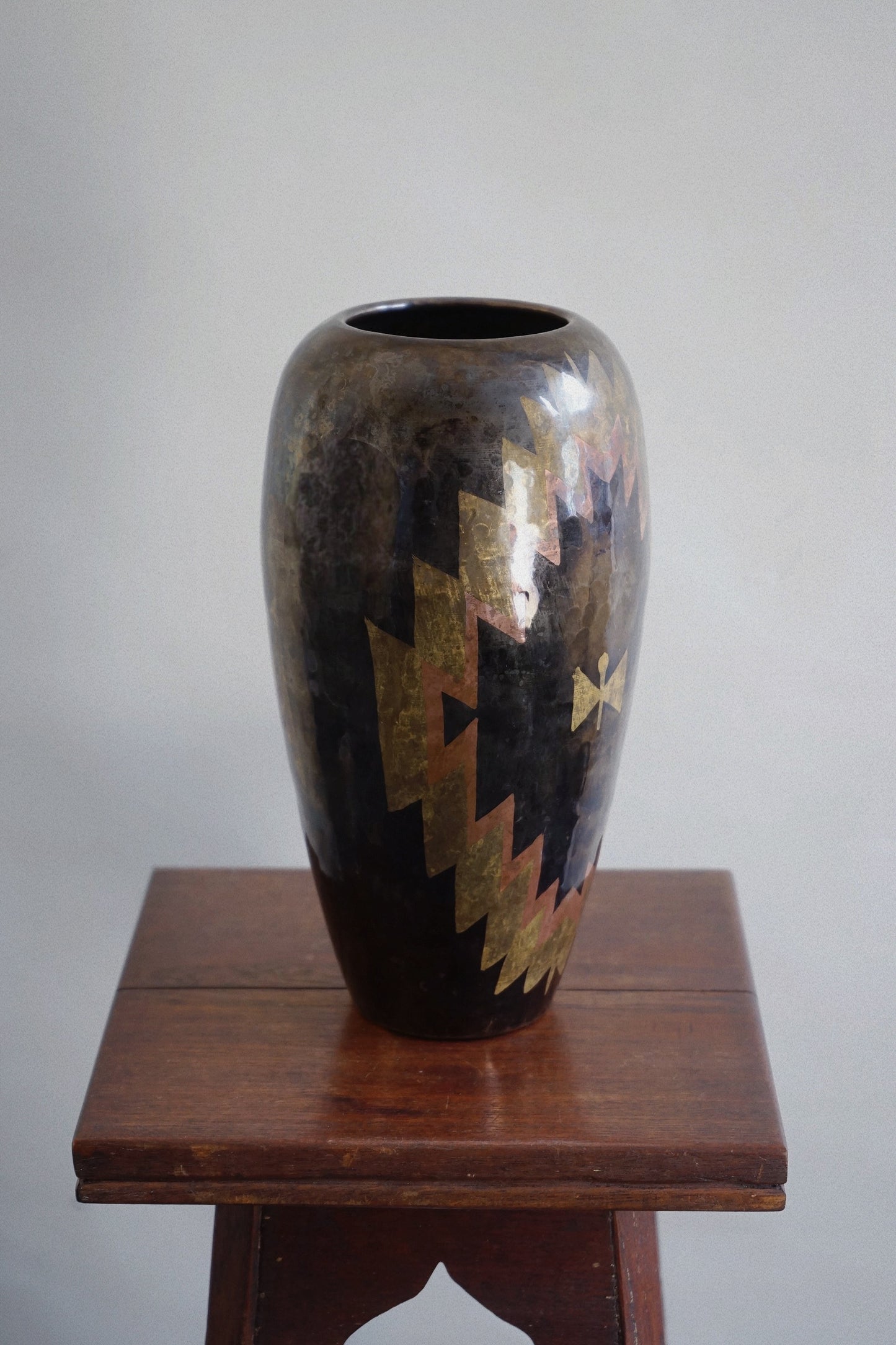 Art Deco Dinanderie Vase, c.1925