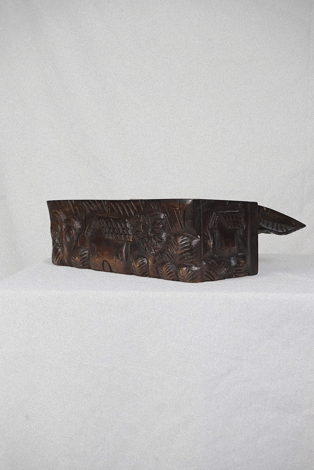 Hand Carved Indo Glove Box