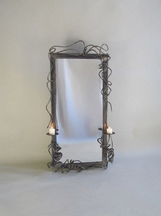 Forged Iron Mirror