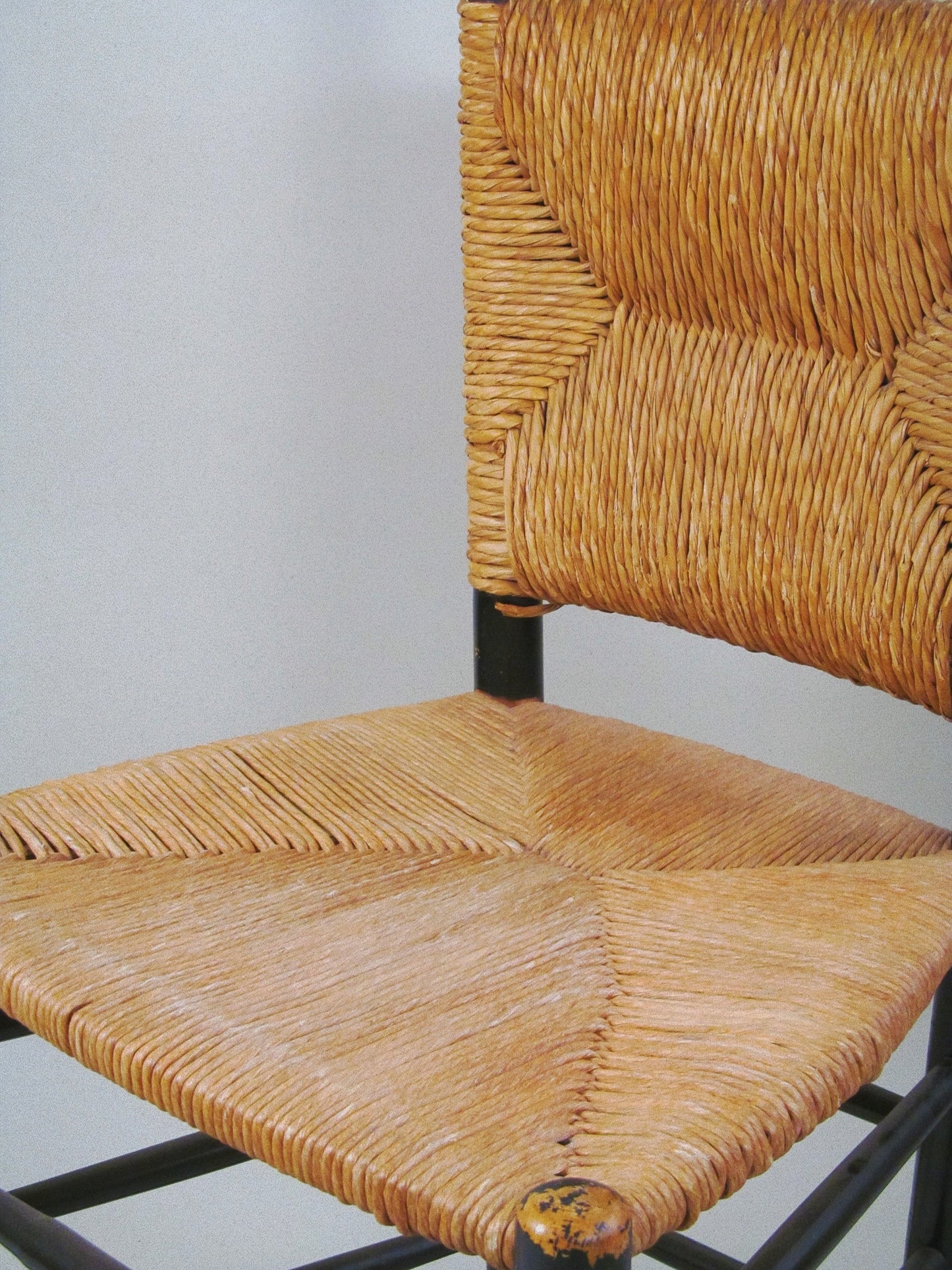 Set of Four European Rush-Back Chairs c.1950.