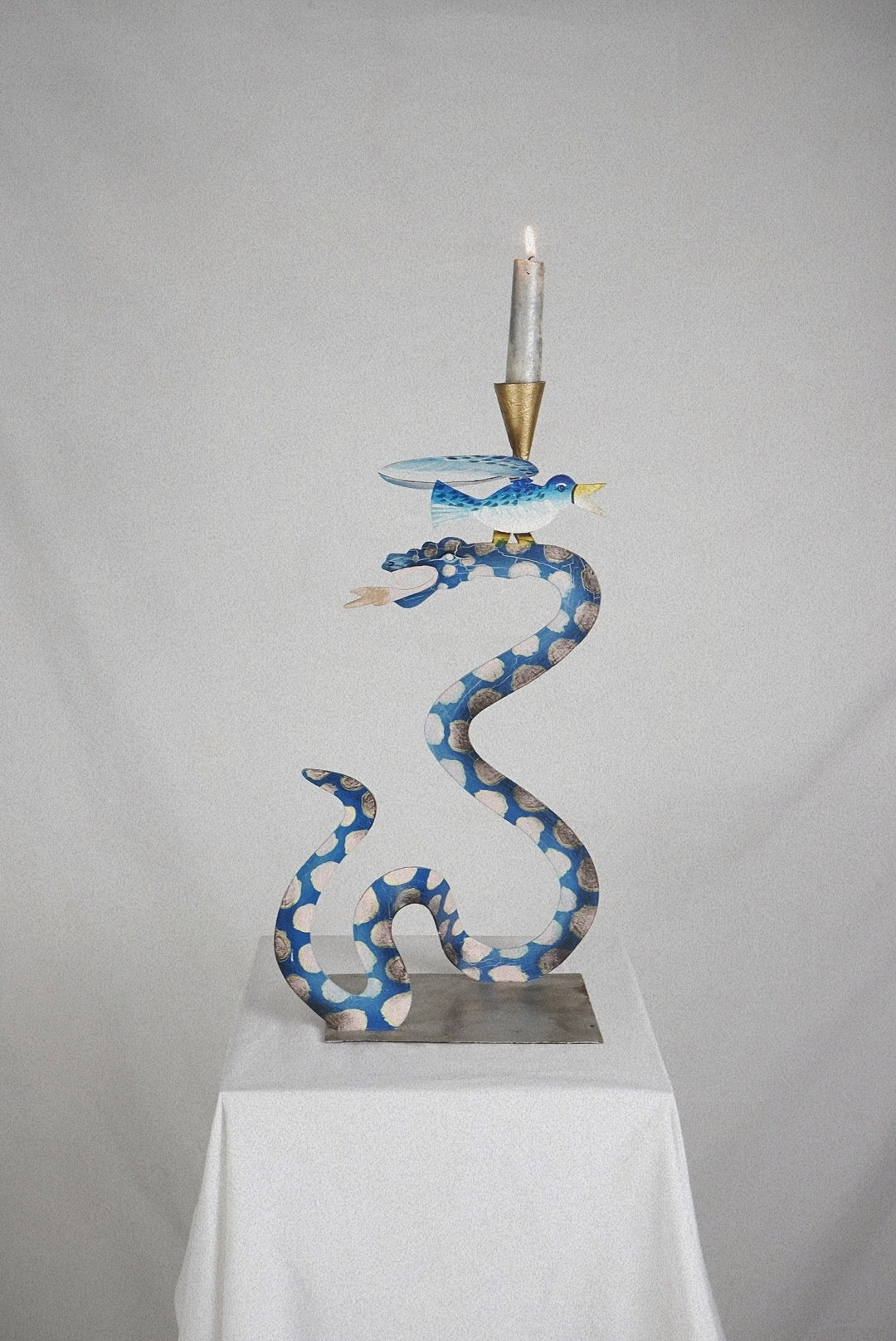 Snake & Bird Candleholder