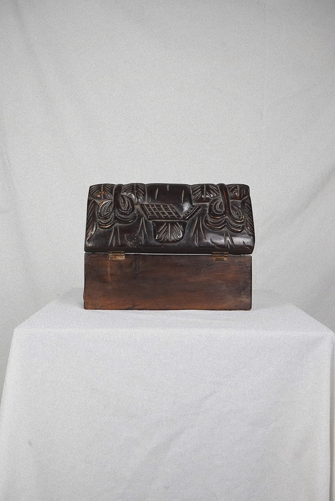 Hand Carved Indo Glove Box