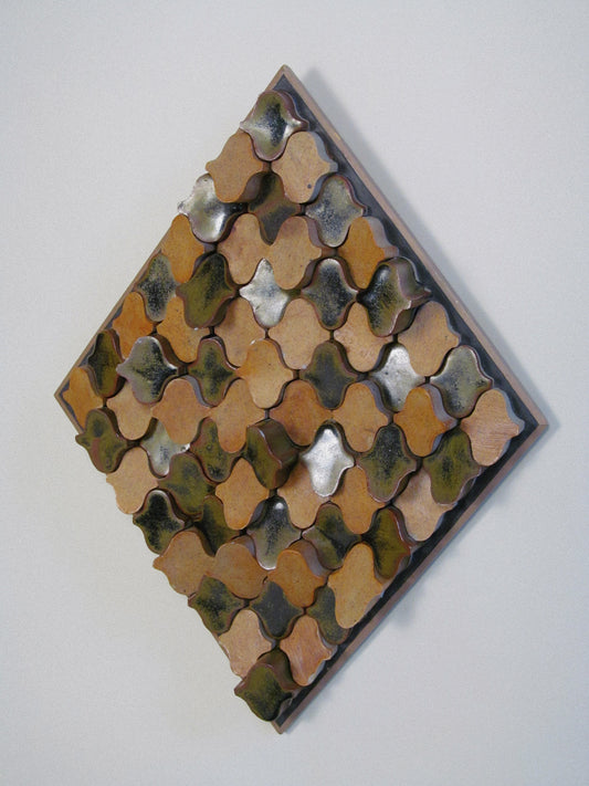 Derbyshire School of Art Ceramic Wall Plaque with Original Case c.1970