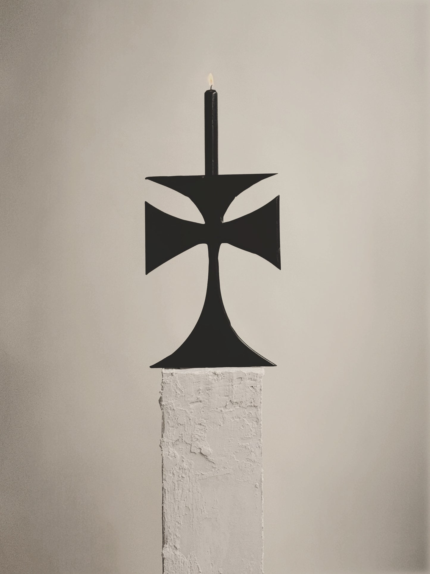 Myakin Maltese Cross Candleholders