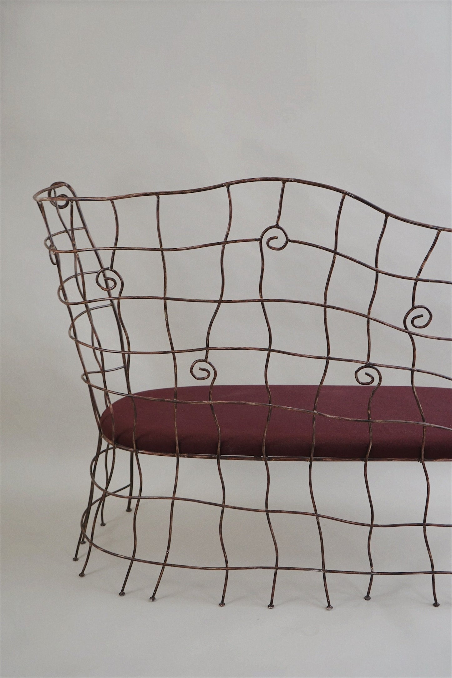 Scrollwork Iron Bench