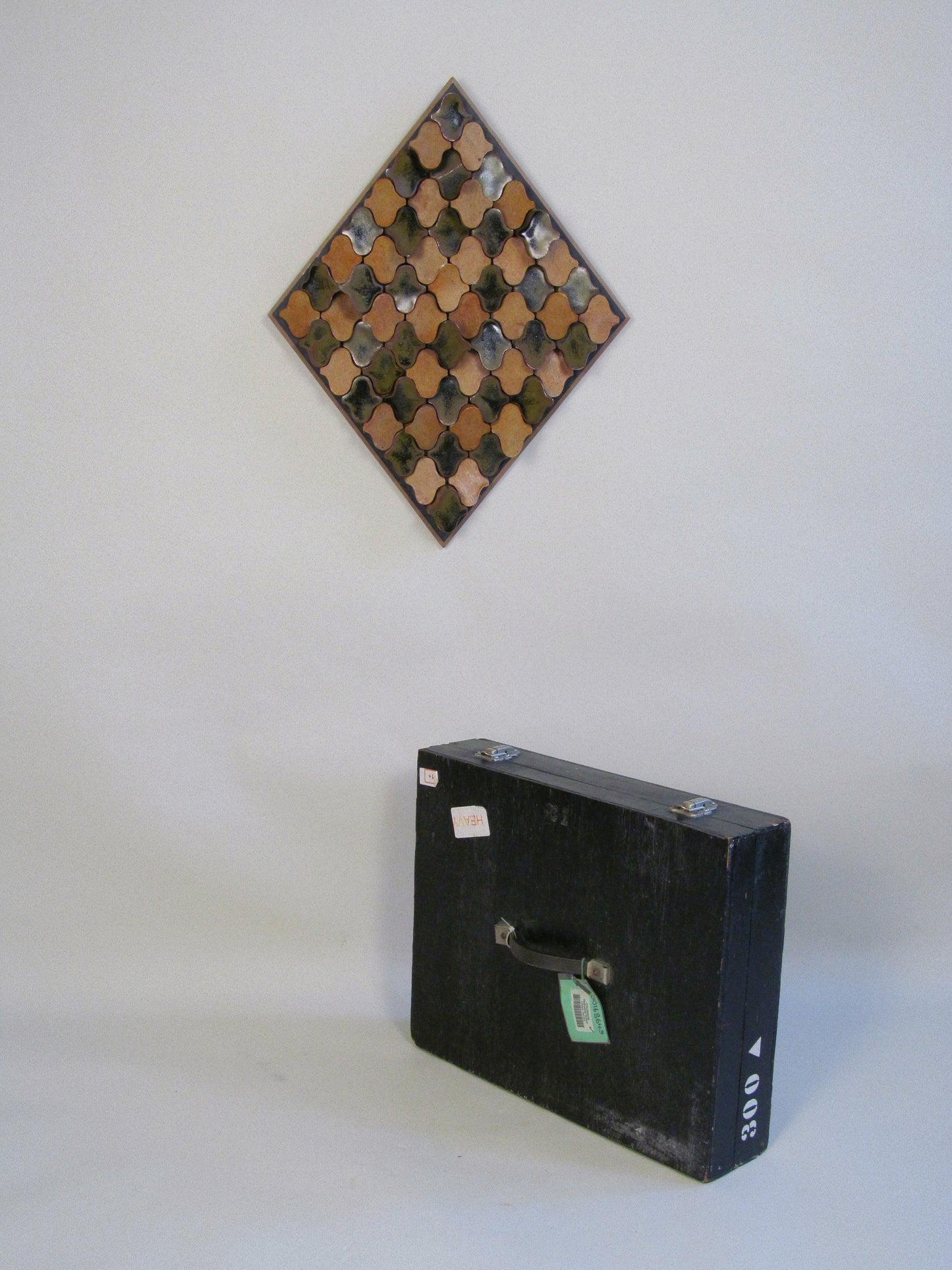 Derbyshire School of Art Ceramic Wall Plaque with Original Case c.1970