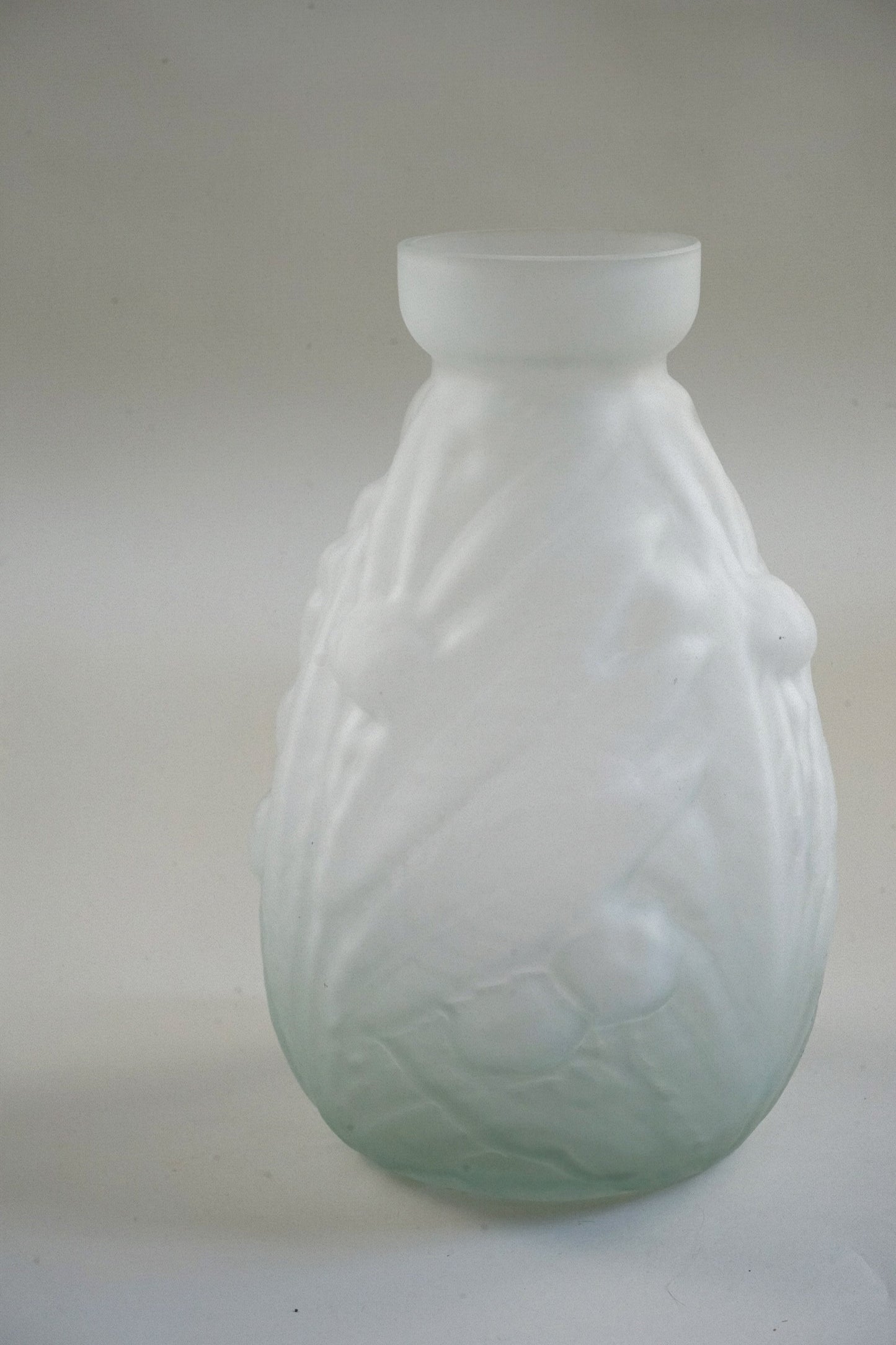 Muller Frères Frosted Glass Vase