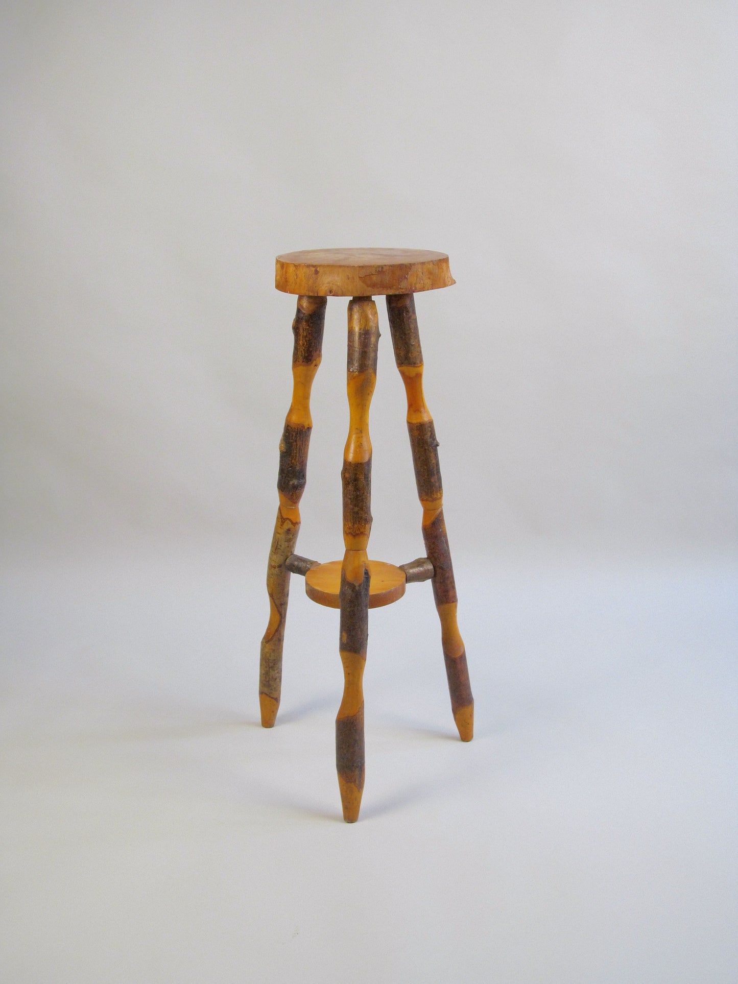 Naturalistic Wooden End Table