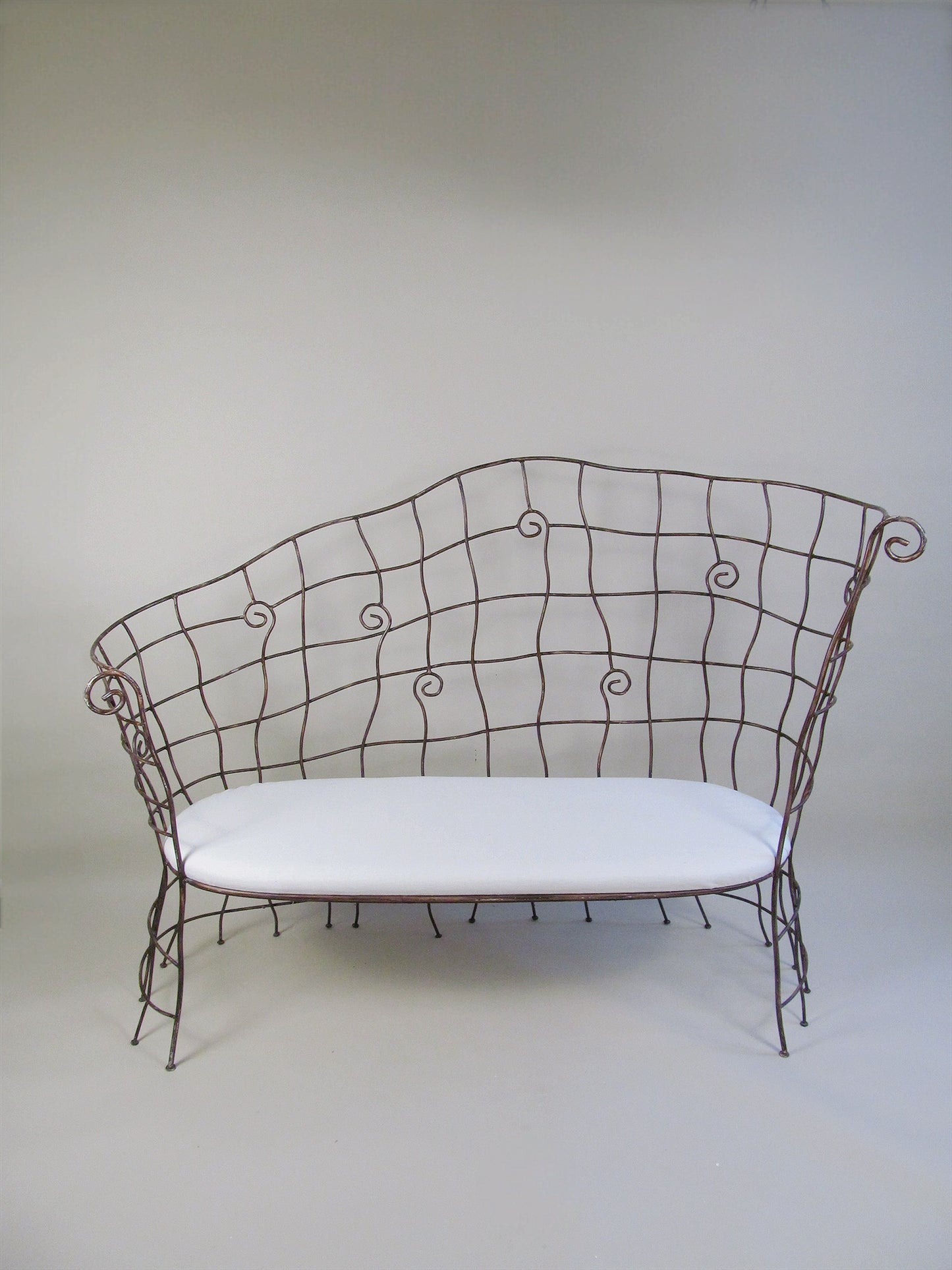 Scrollwork Iron Bench