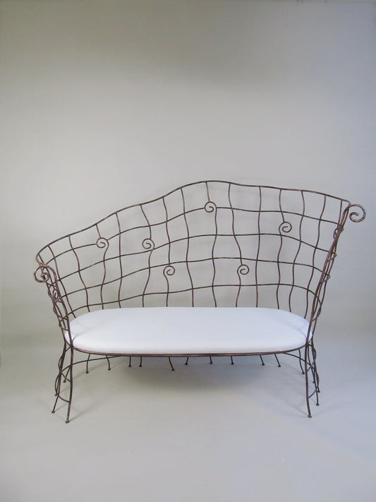 Scrollwork Iron Bench