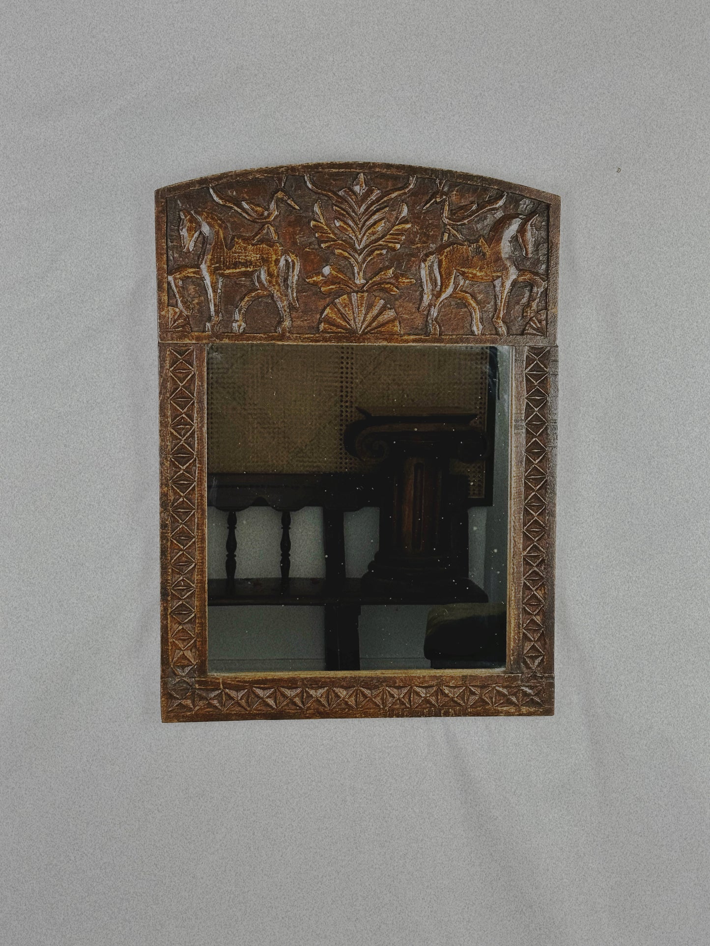 Arts and Crafts Horse Mirror