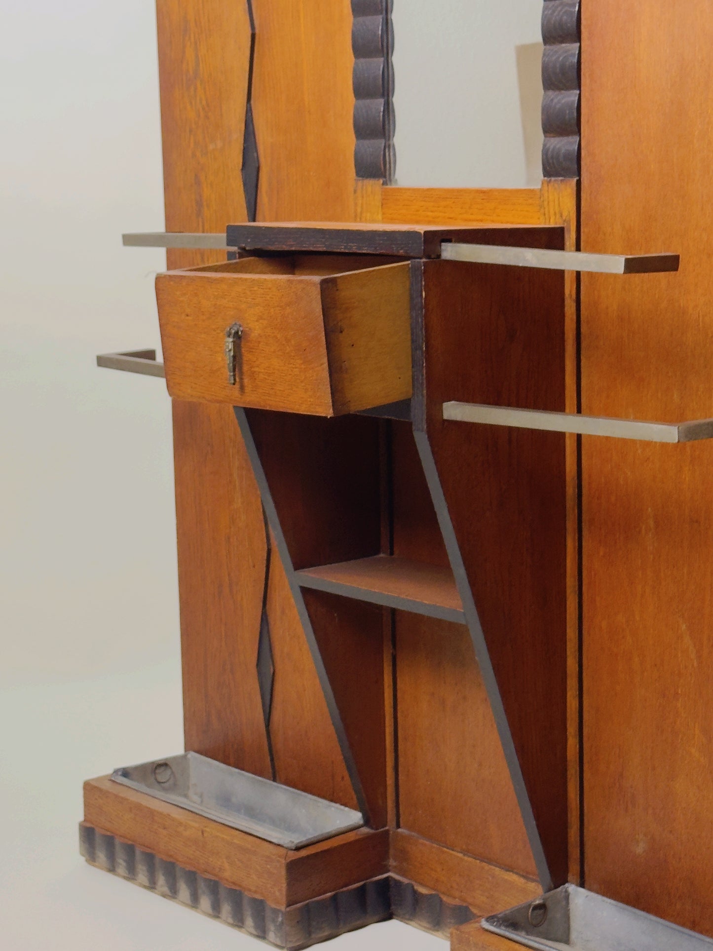 Monumental Illuminated Art Deco Entrance Stand, c.1930