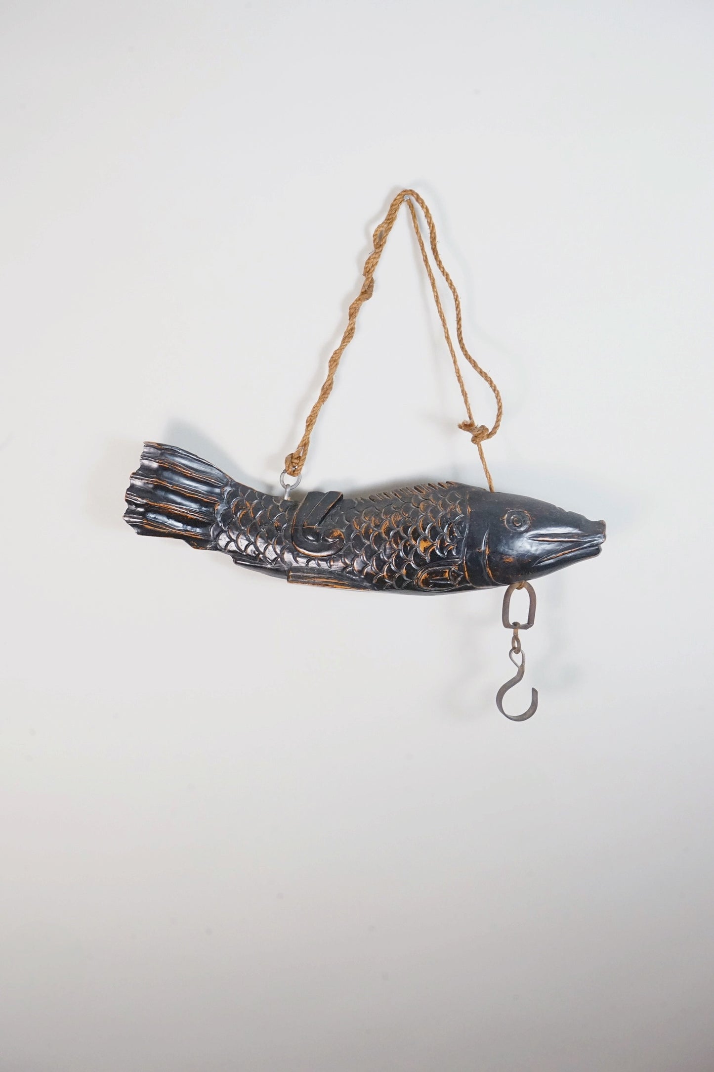 Edo Period Wooden Koi Carp