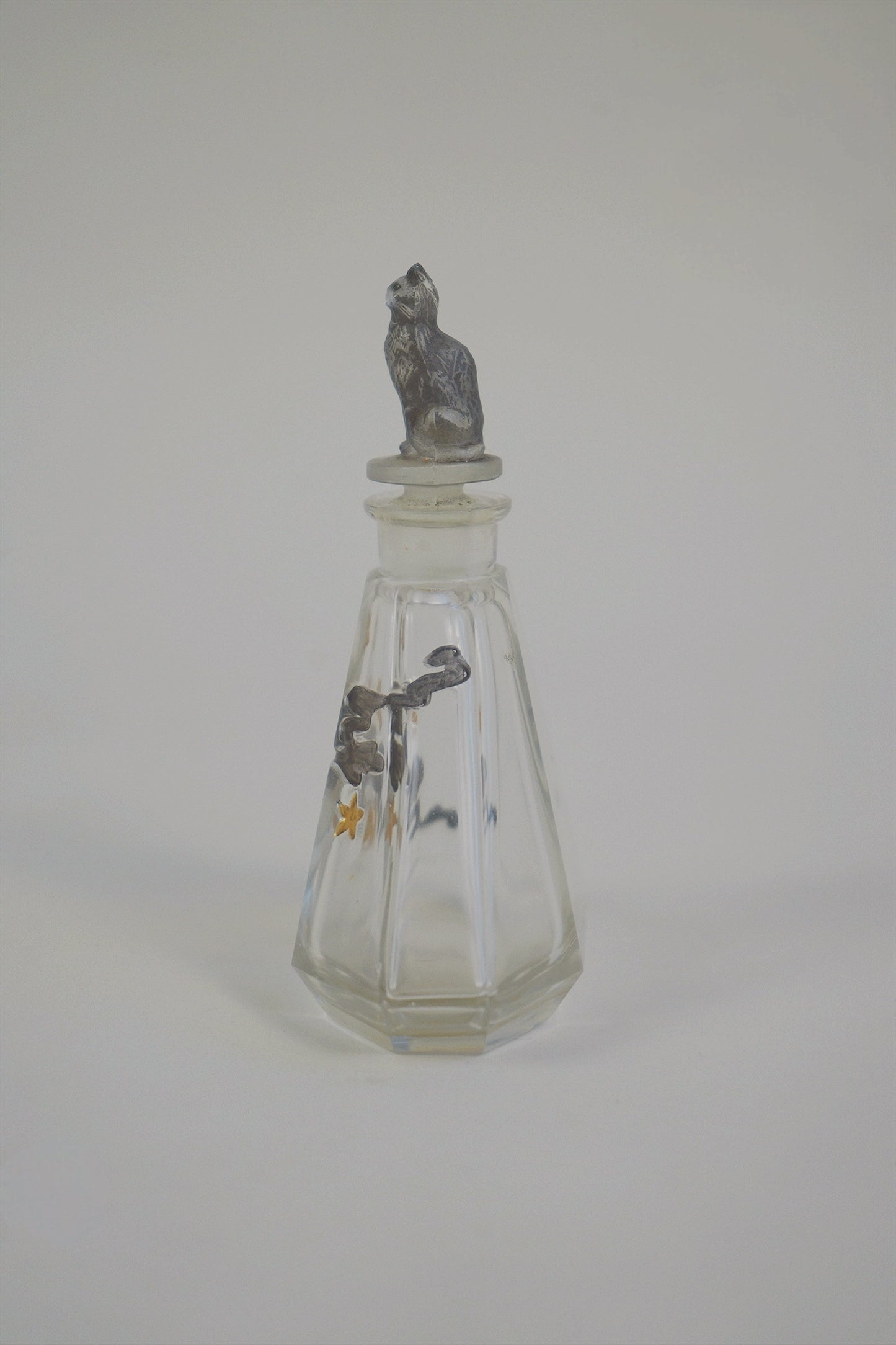 Julien Viard for Depinoix ‘Moon and Cat’ Perfume Bottle, France c.1930