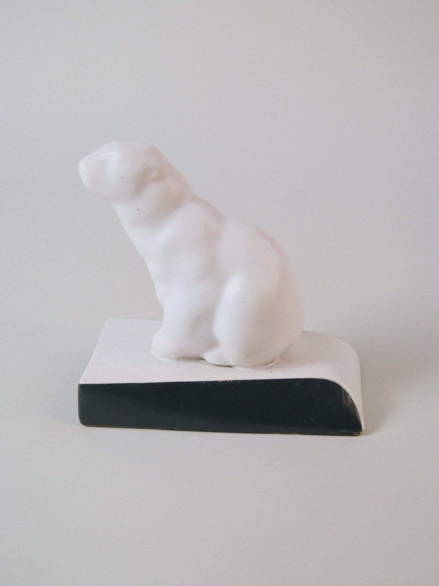 Pair of Art Deco Polar Bear Bookends c.1930