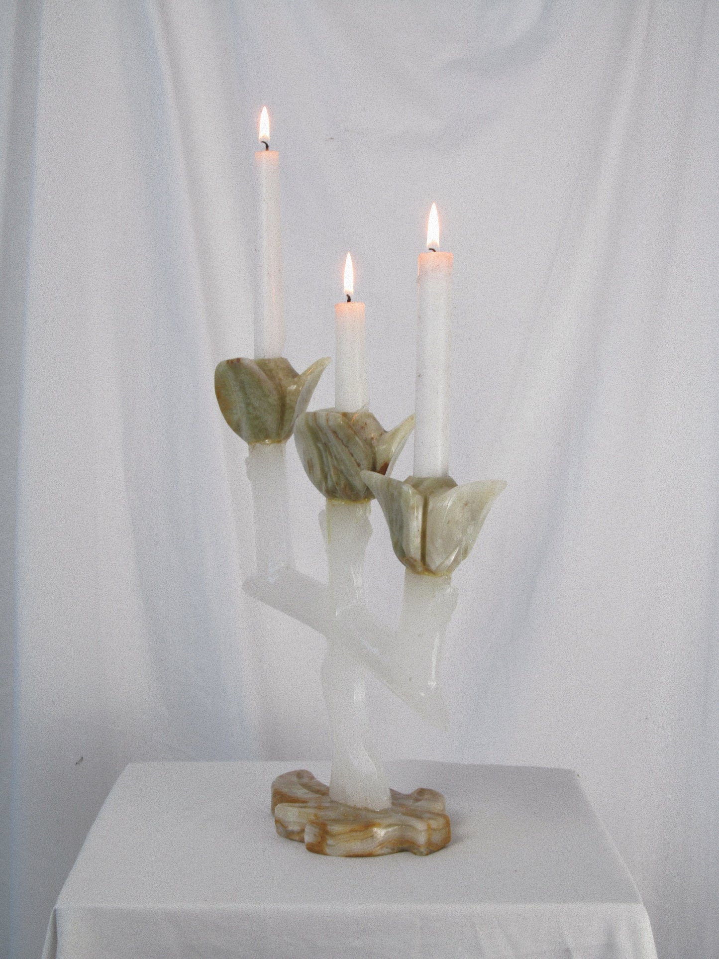 Marble & Onyx Candelabra