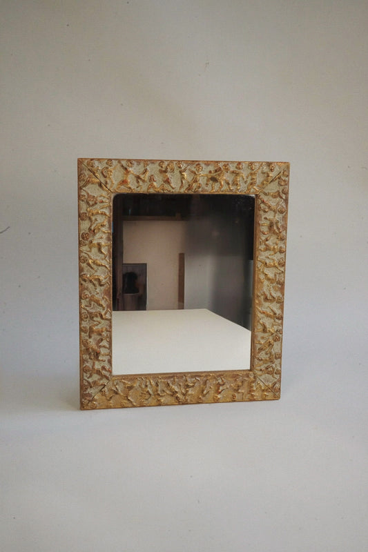 Gilt Figural Mirror