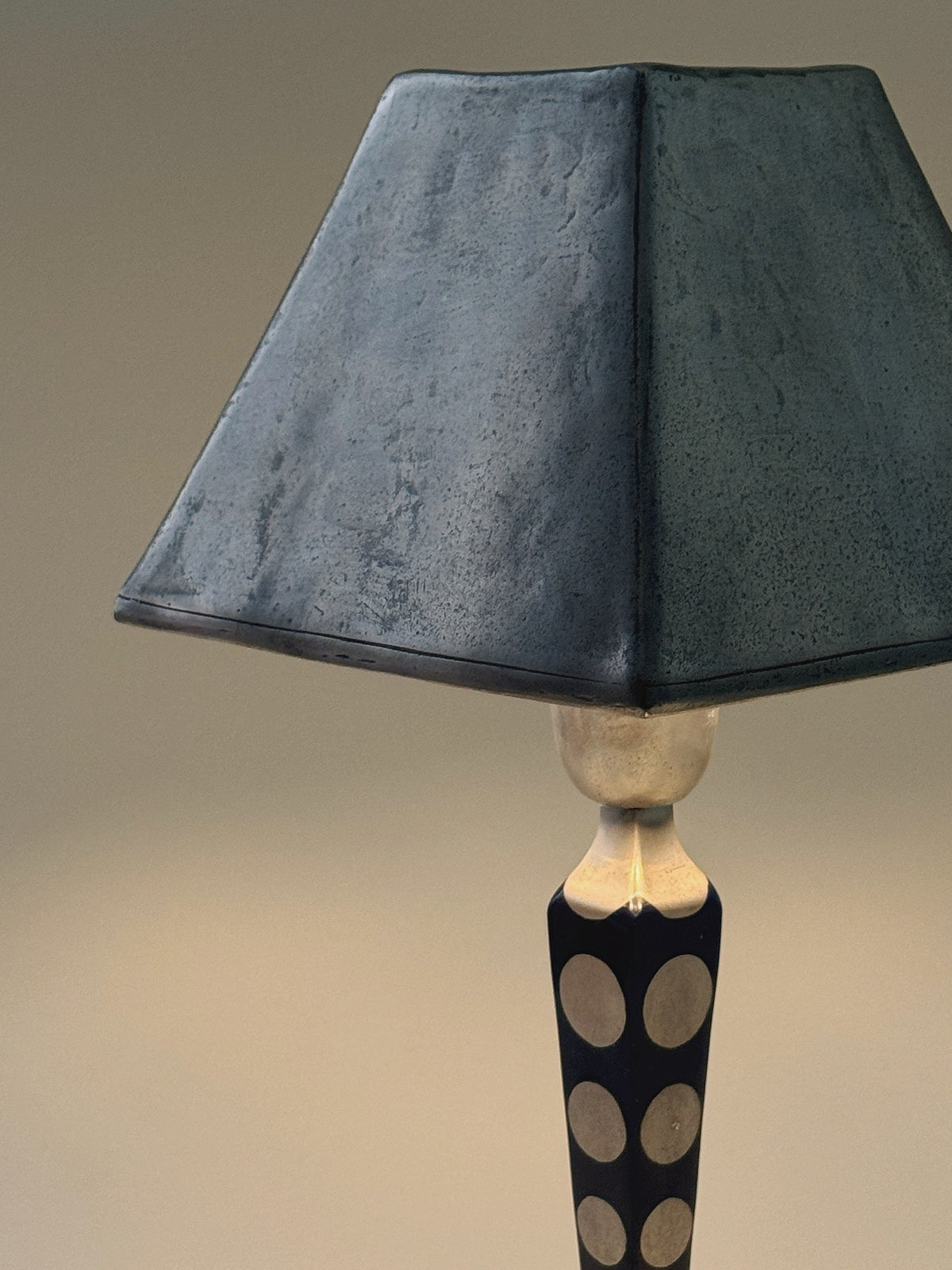 Italian Pewter table lamp by Cosi Taballini c1960