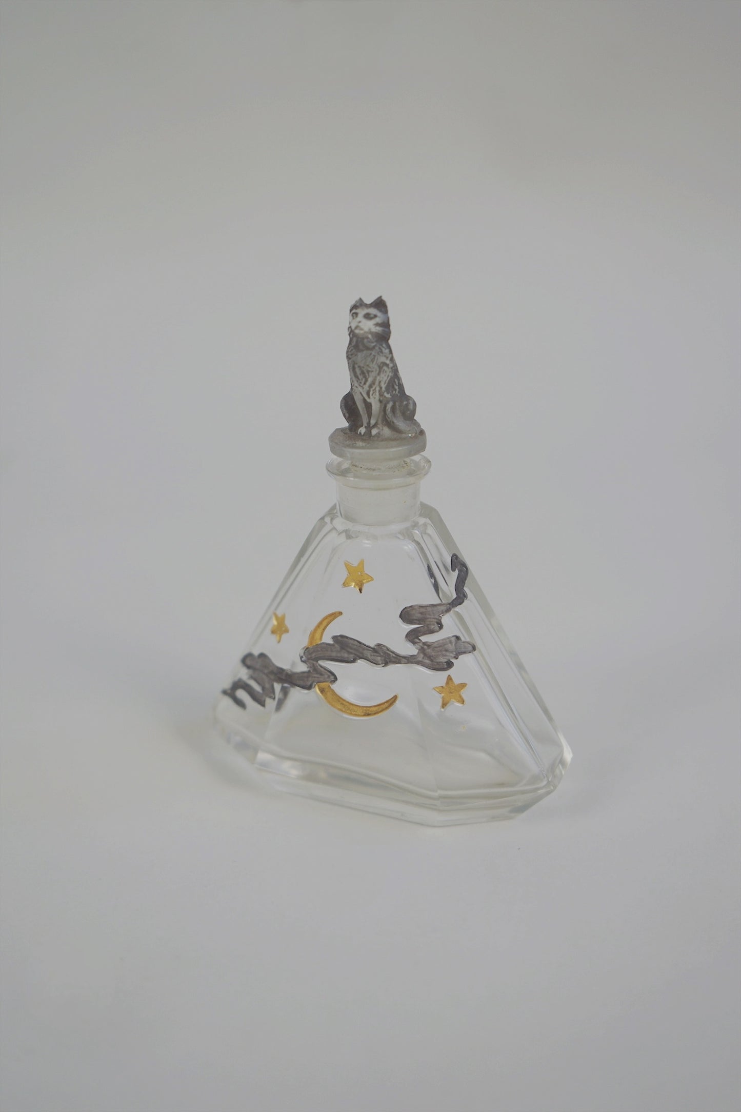 Julien Viard for Depinoix ‘Moon and Cat’ Perfume Bottle, France c.1930