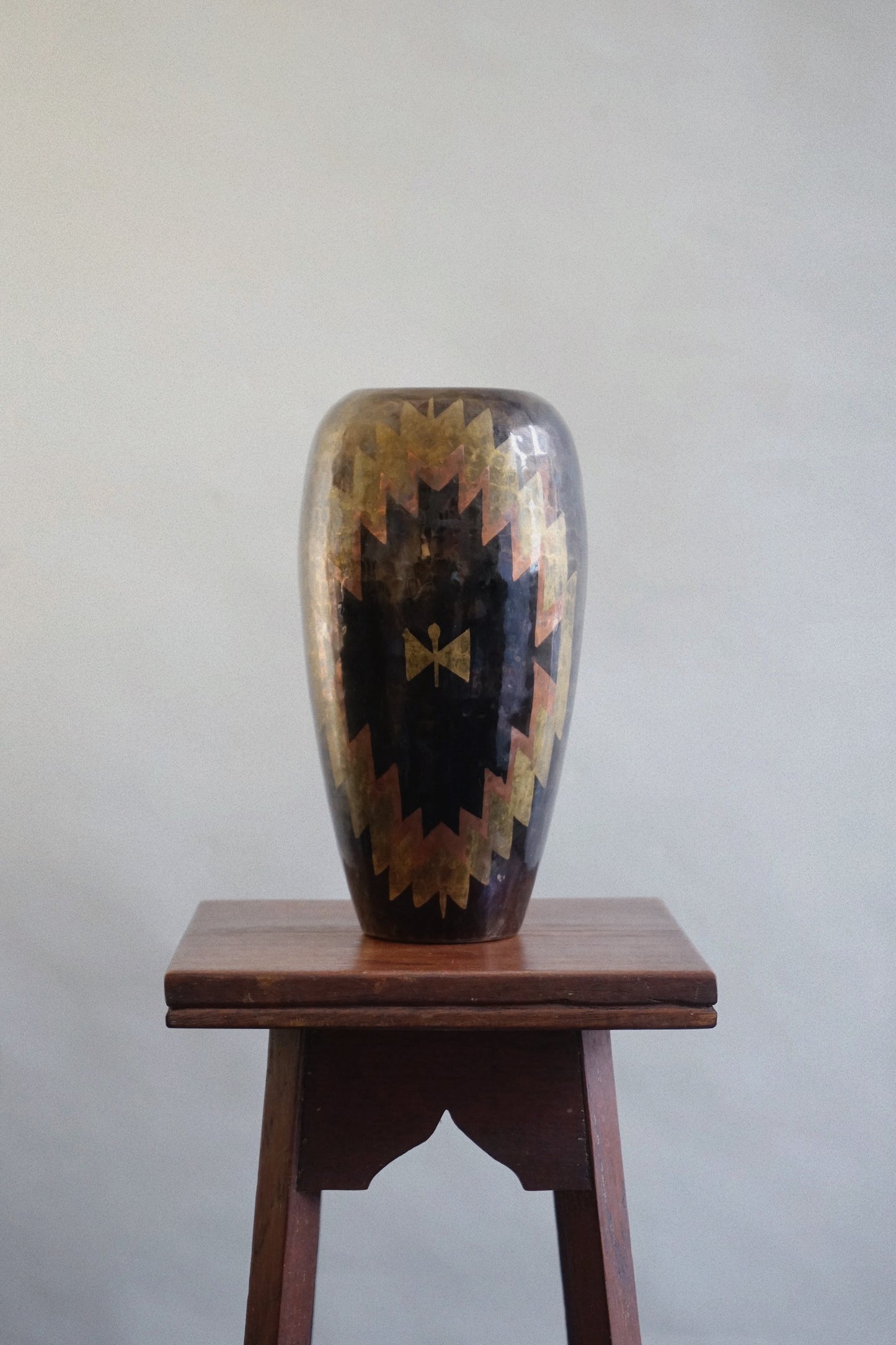 Art Deco Dinanderie Vase, c.1925