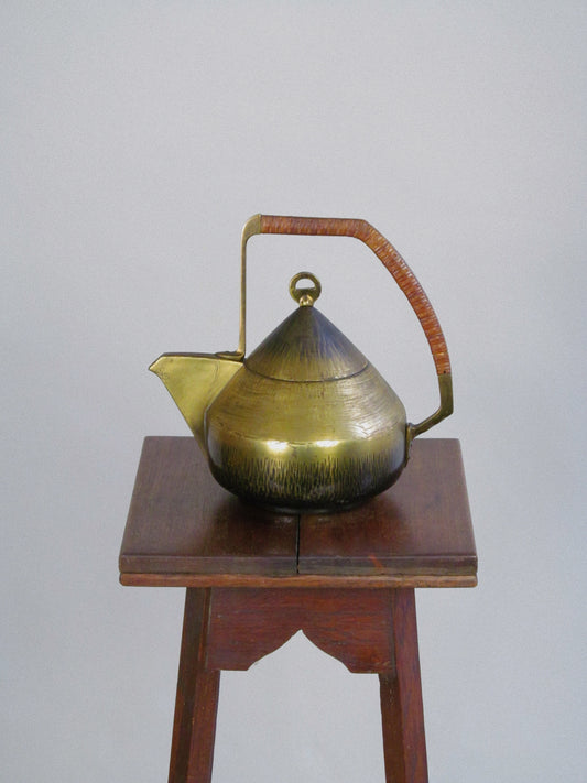 Bauhaus Brass Teapot c.1900-1910