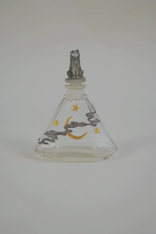 Julien Viard for Depinoix ‘Moon and Cat’ Perfume Bottle, France c.1930