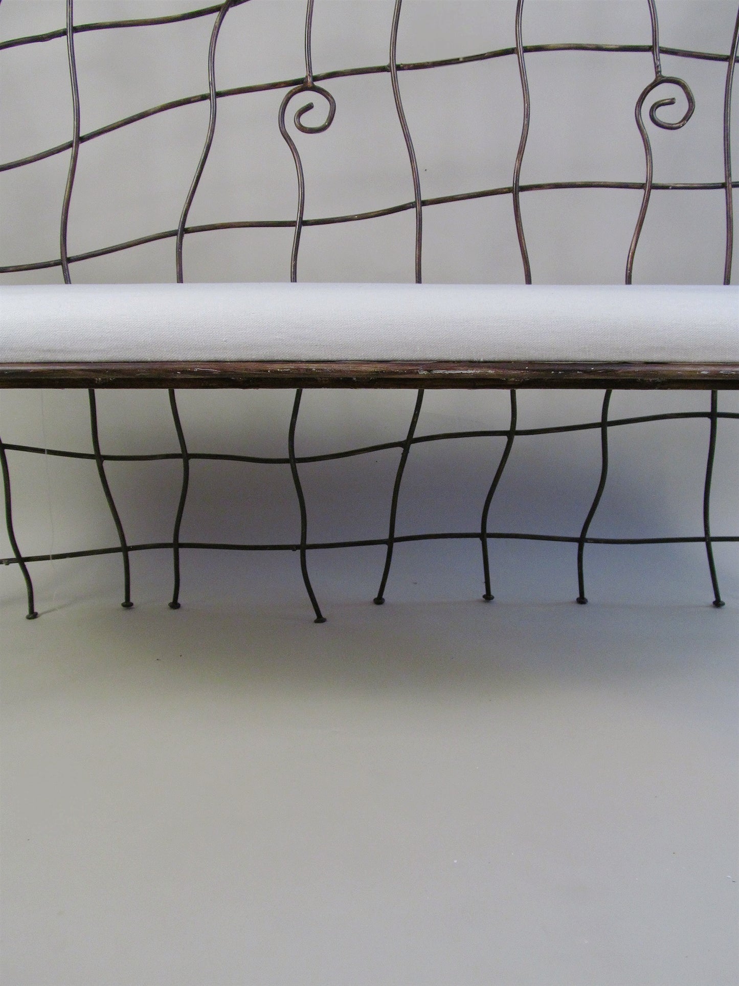 Scrollwork Iron Bench