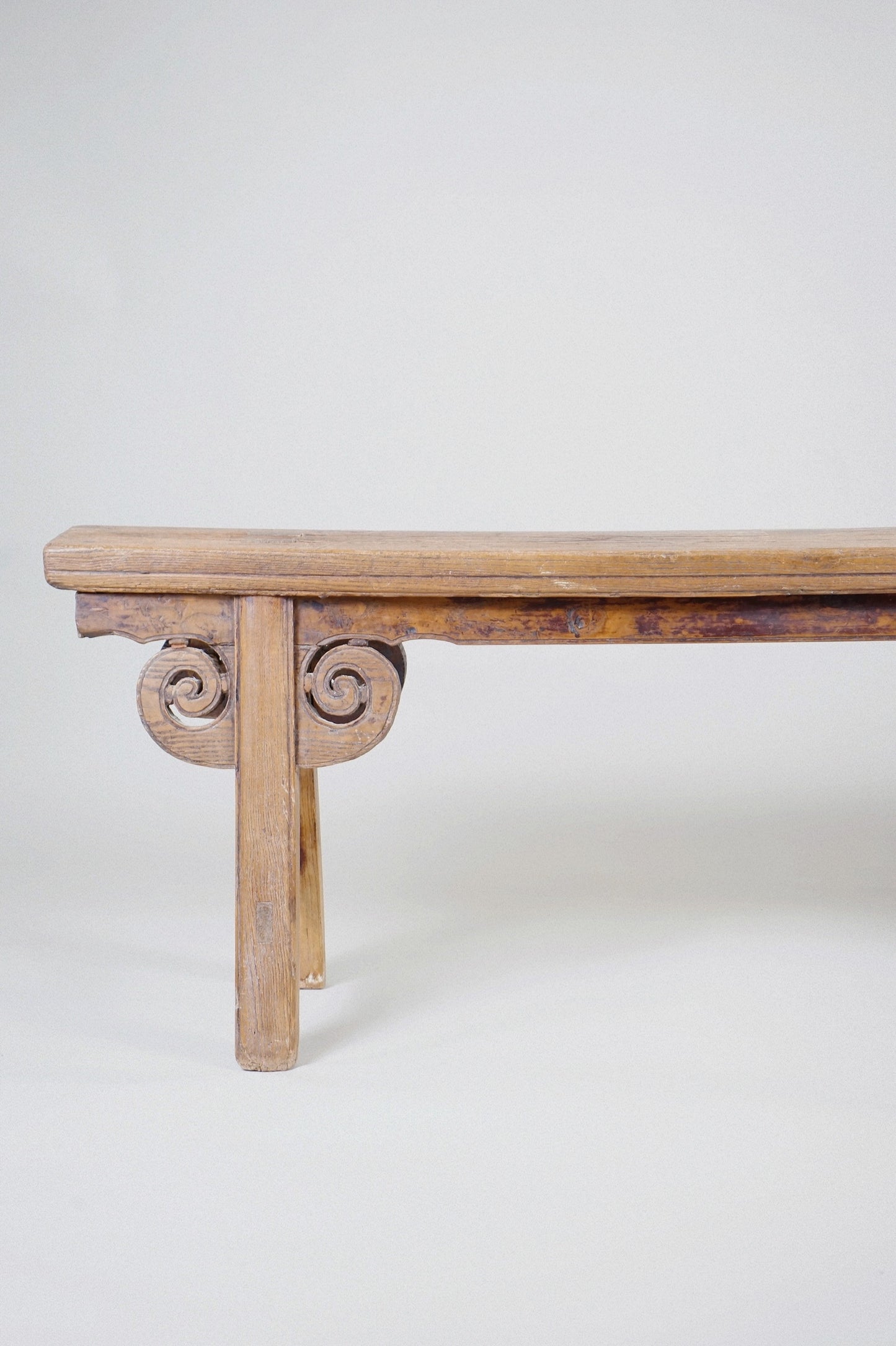 Chinese Elm Spring Bench Early 20th / Late 19th Century