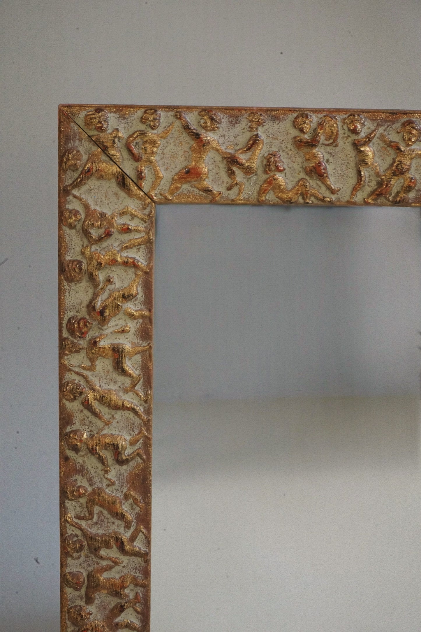 Gilt Figural Mirror